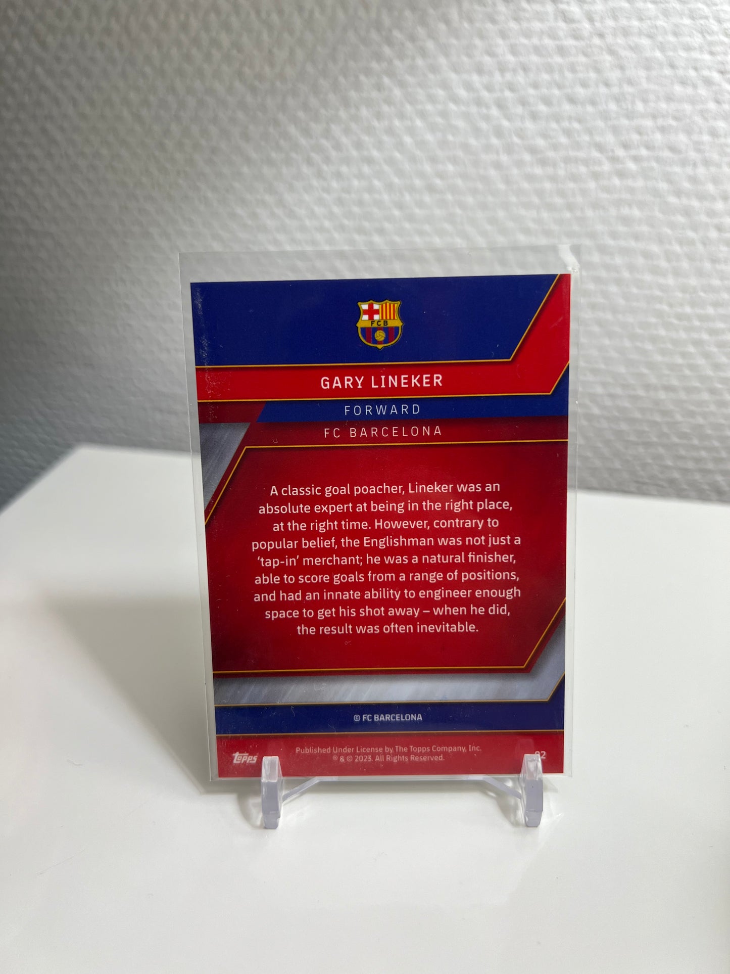 Chrome 22-23 - Gary Lineker Action - FC Barcelona