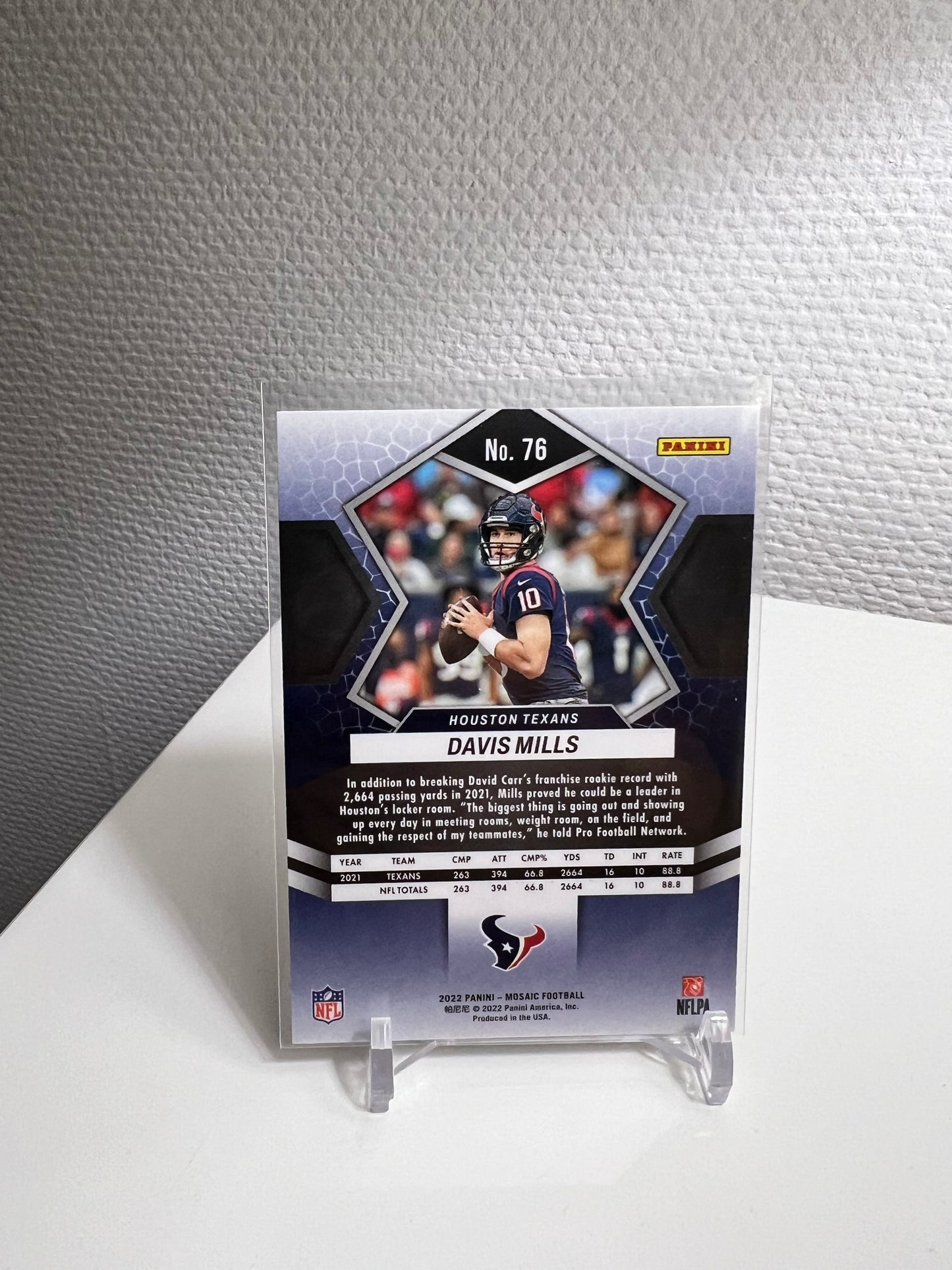 Mosaic 22 - David Mills - Houston Texans