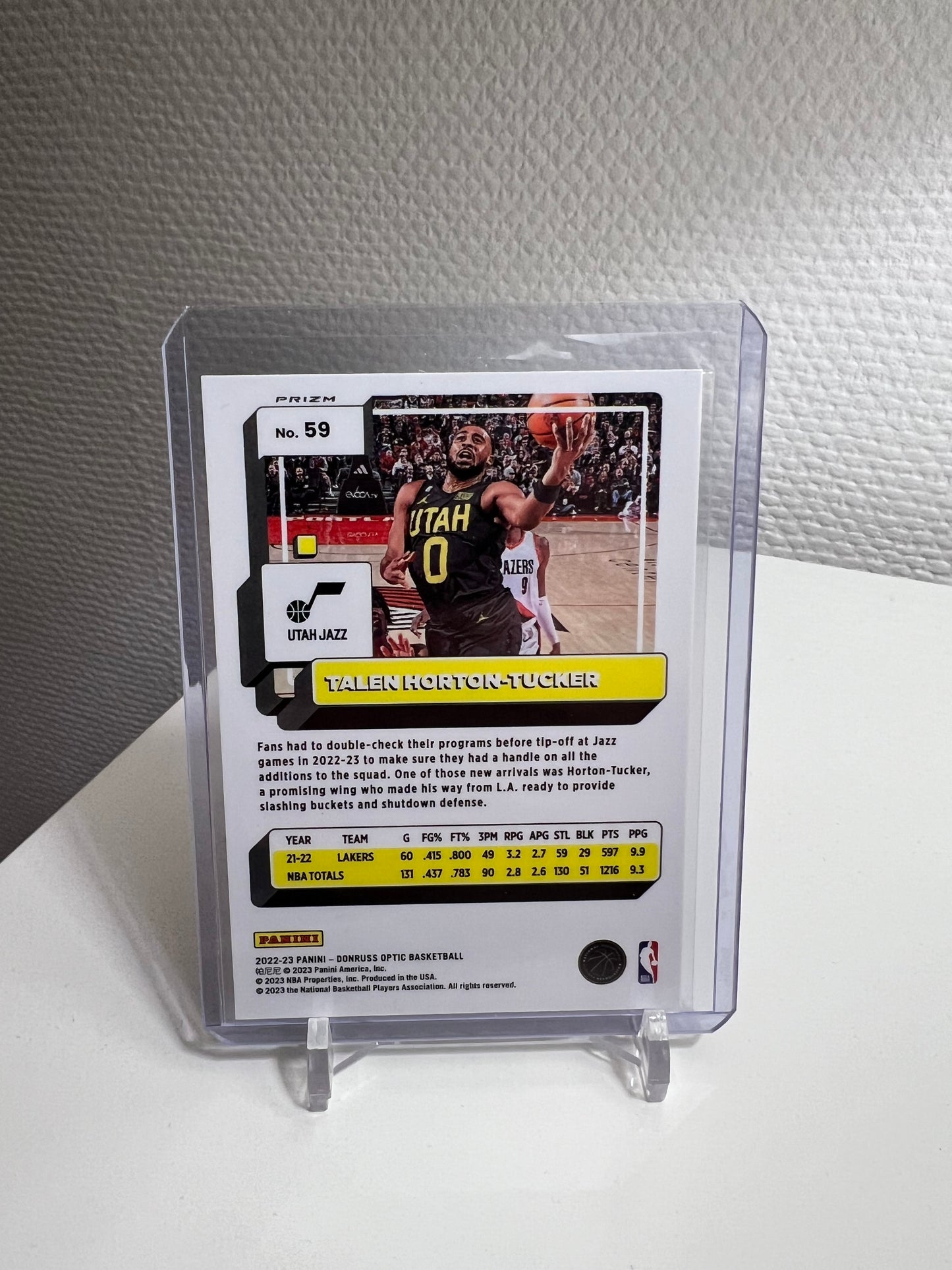 Donruss Optic 22-23 - Talen Horton-Tucker Hyper Pink Prizm - Utah Jazz