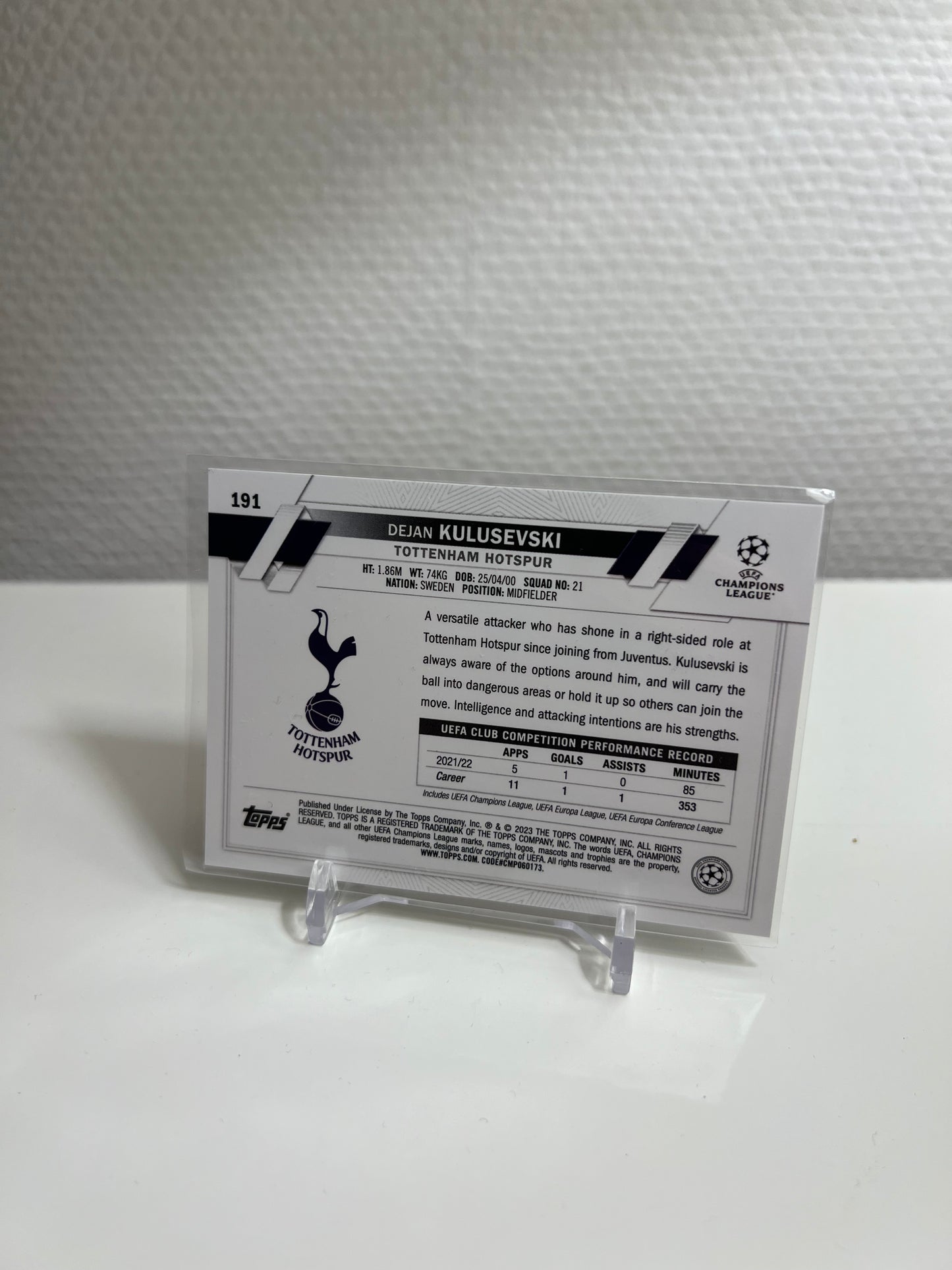 Chrome 22-23 - Dejan Kulusevski - Tottenham Hotspur