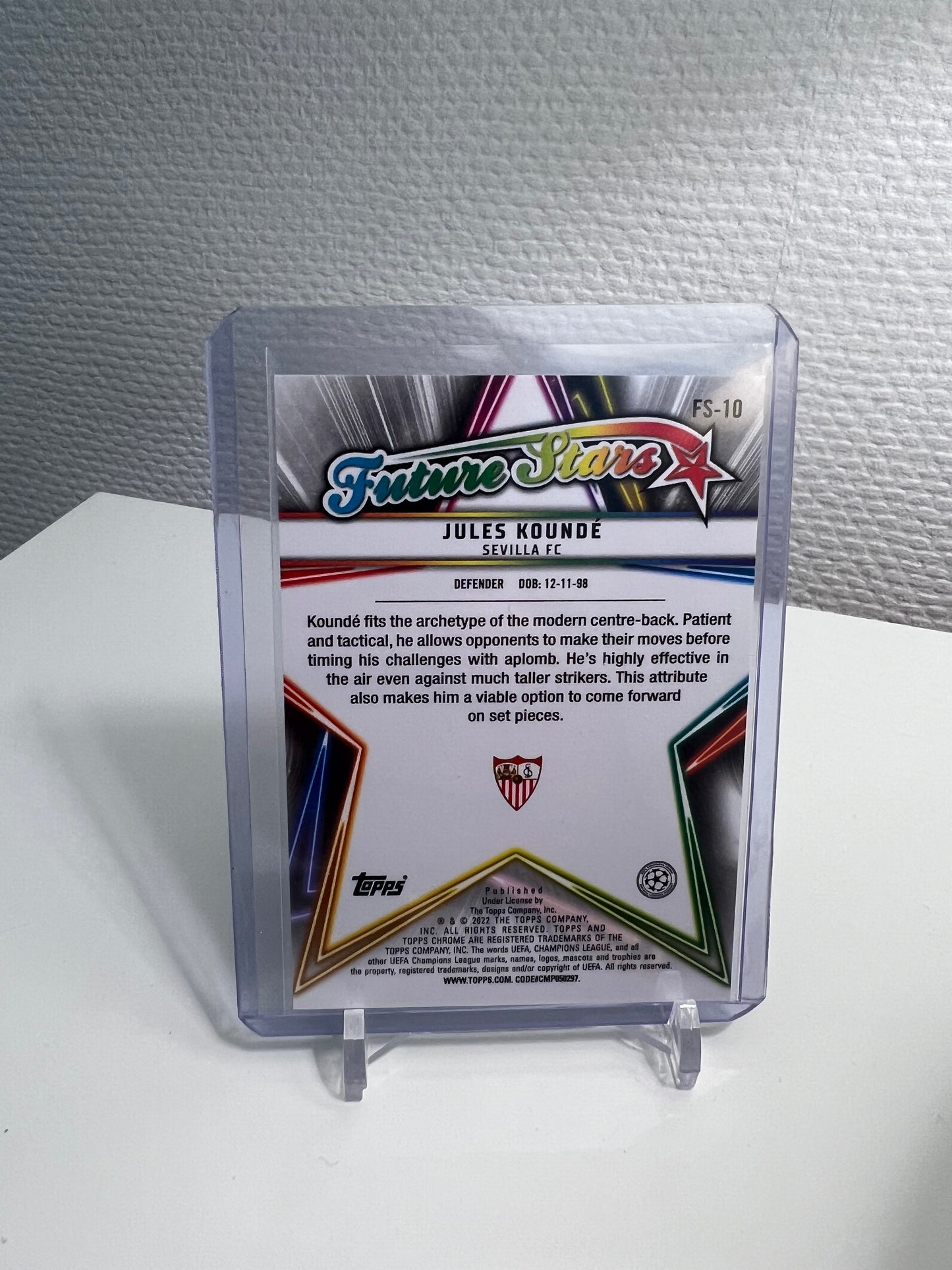 Chrome 21-22 - Jules Kounde Future Stars - FC Sevilla #FS-10