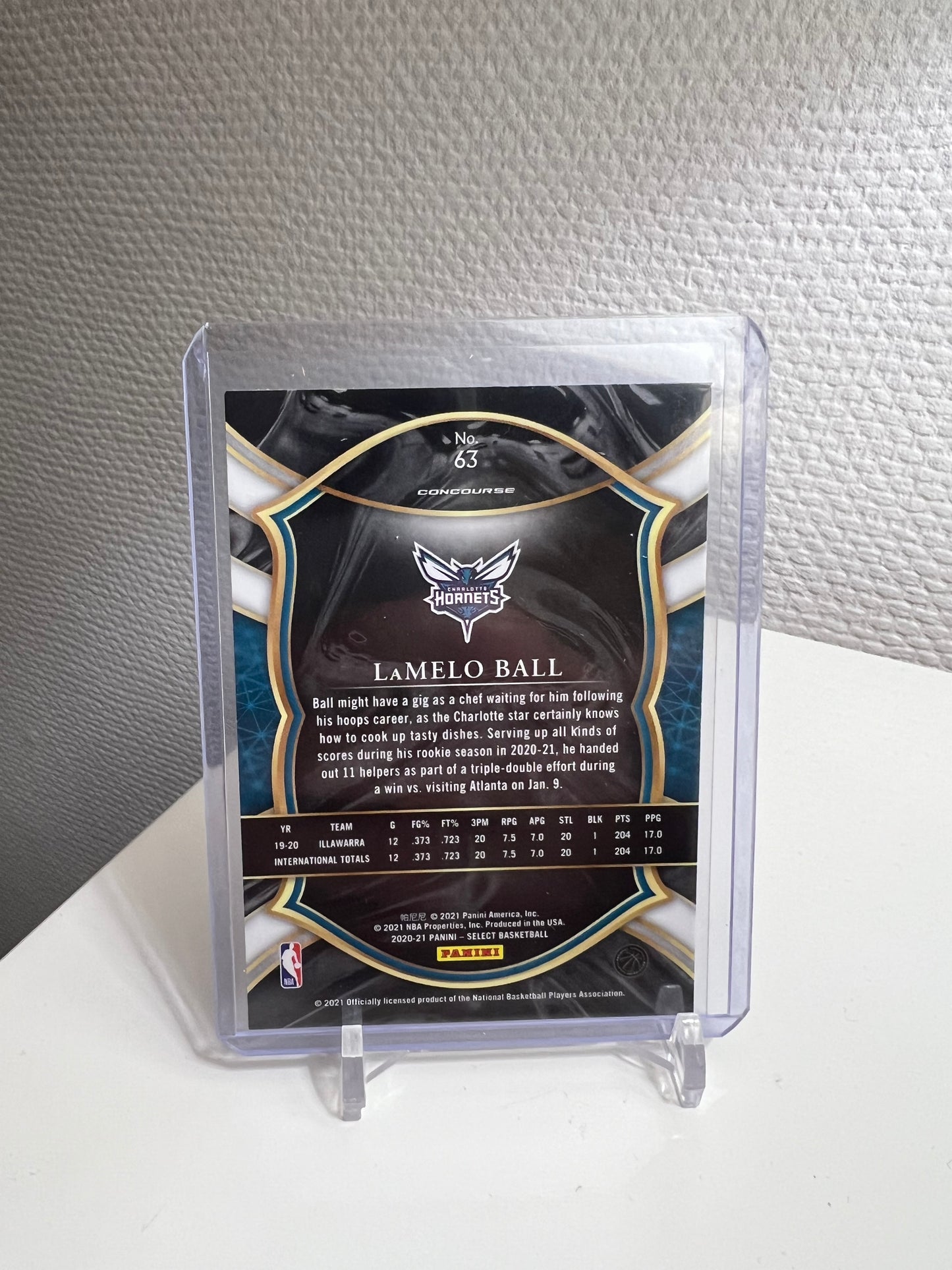 Select Blue 20-21 - LaMelo Ball RC Card - Charlotte Hornets