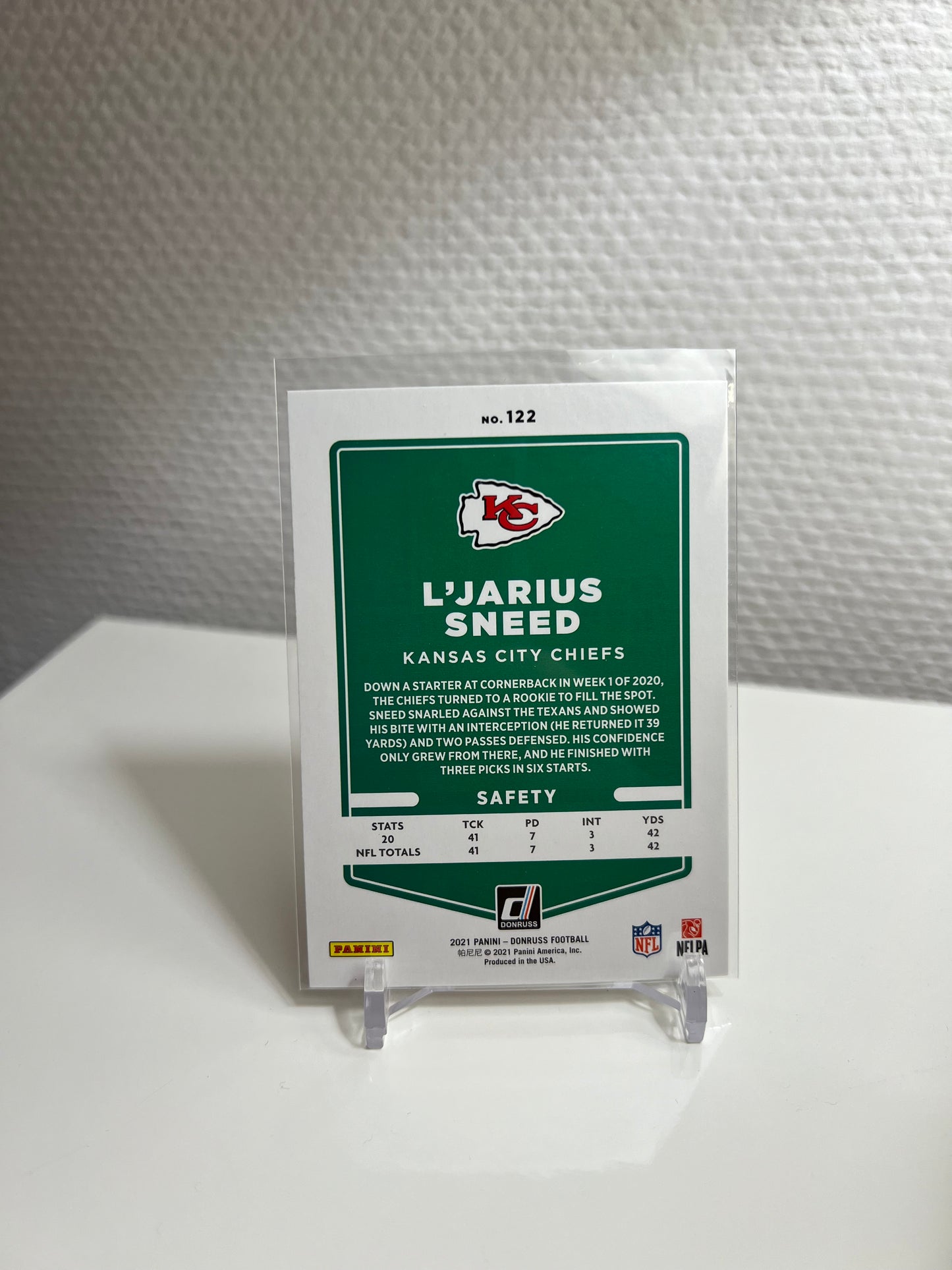 Donruss 21 - L´Jarius Sneed - Kansas City Chiefs