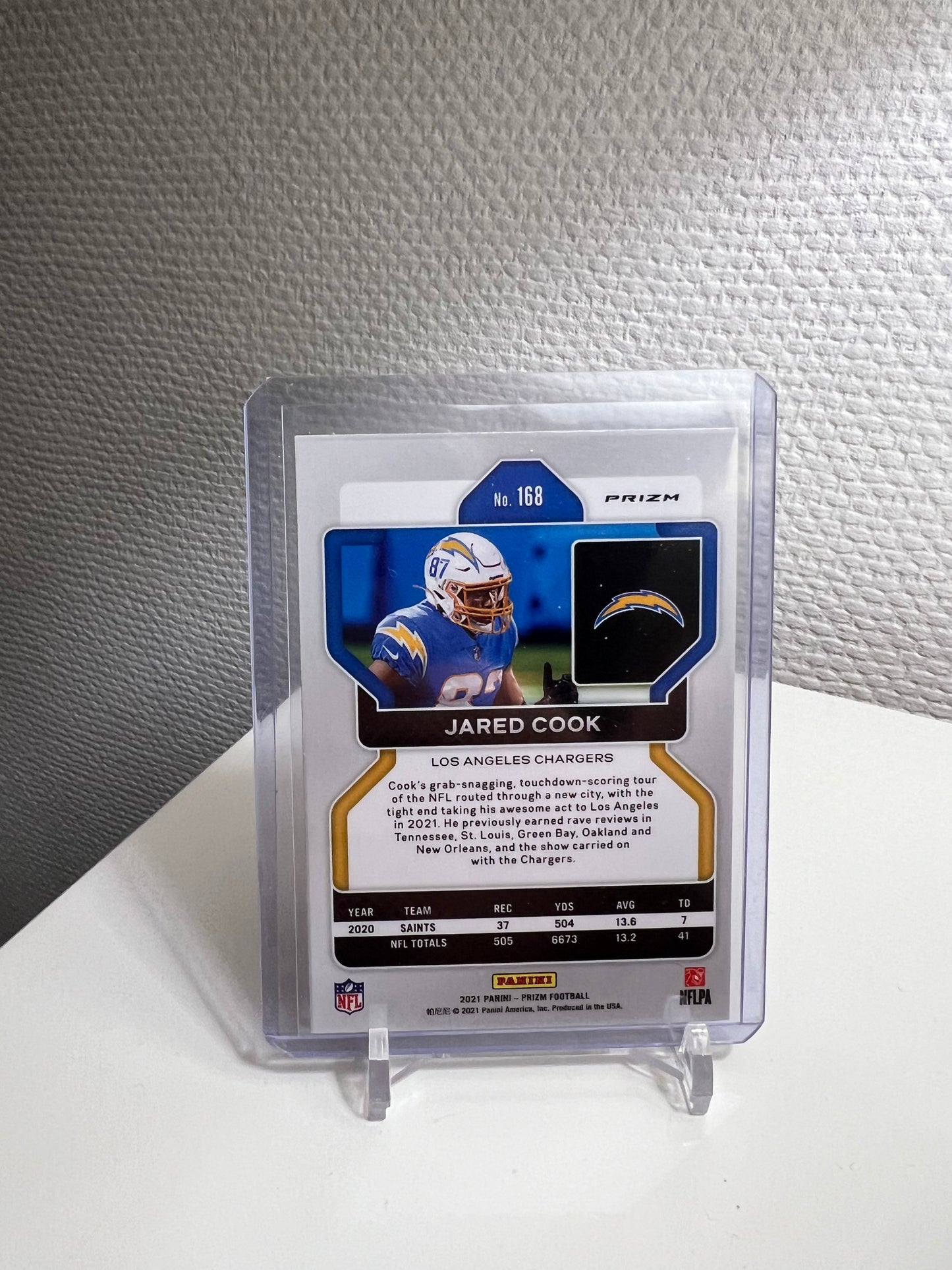 Prizm 21 - Jared Cook Orange Velocity - Los Angeles Chargers
