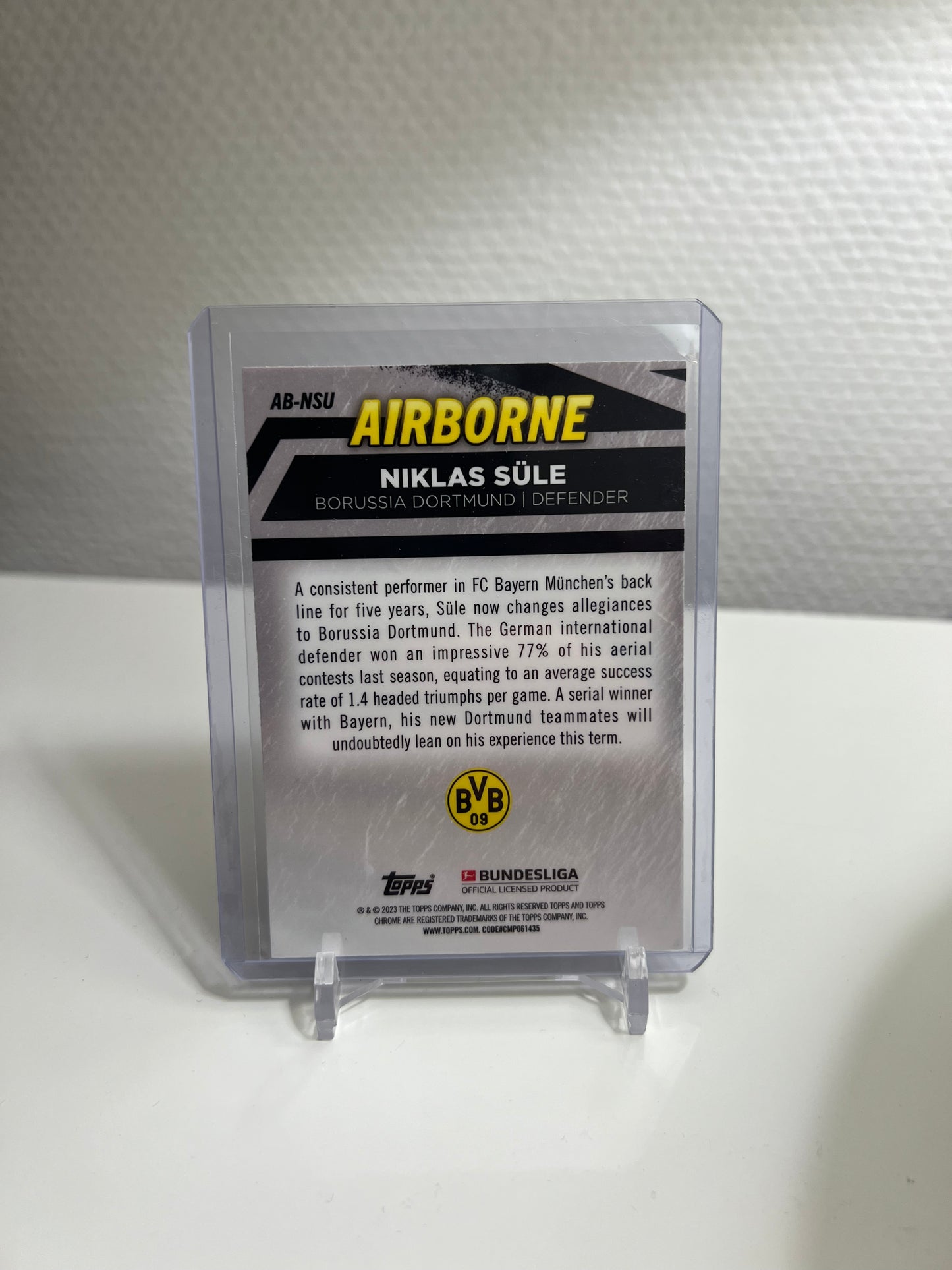 Chrome 22-23 - Niklas Süle Airbone - Borussia Dortmund #AB-NSU