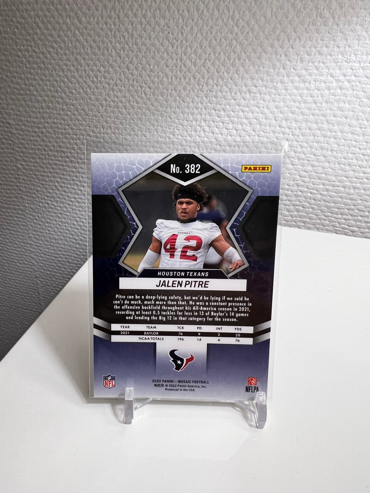 Mosaic 22 - Jalen Pitre RC Card - Houston Texans