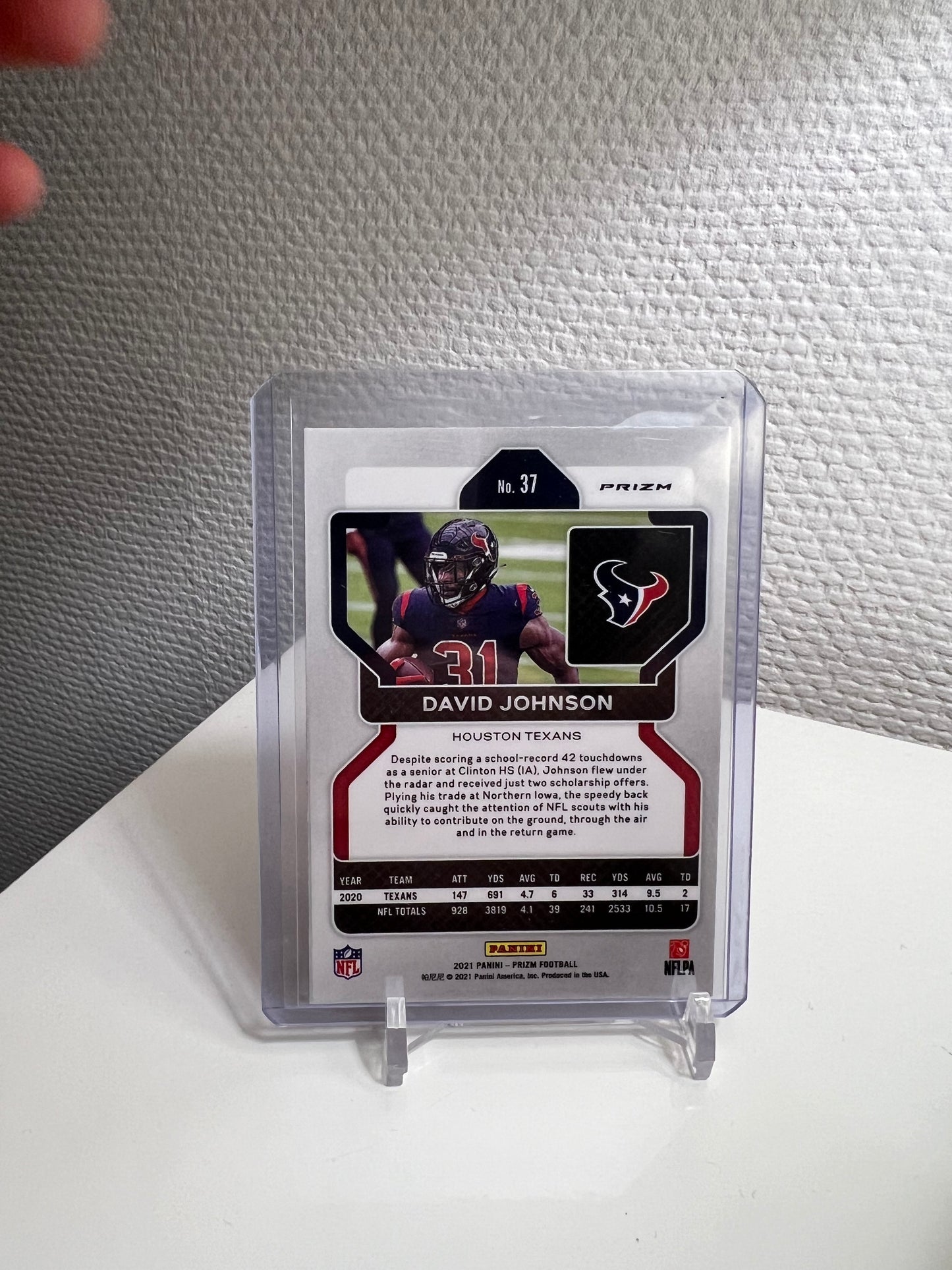 Prizm 21 - David Johnson Orange Velocity - Houston Texans