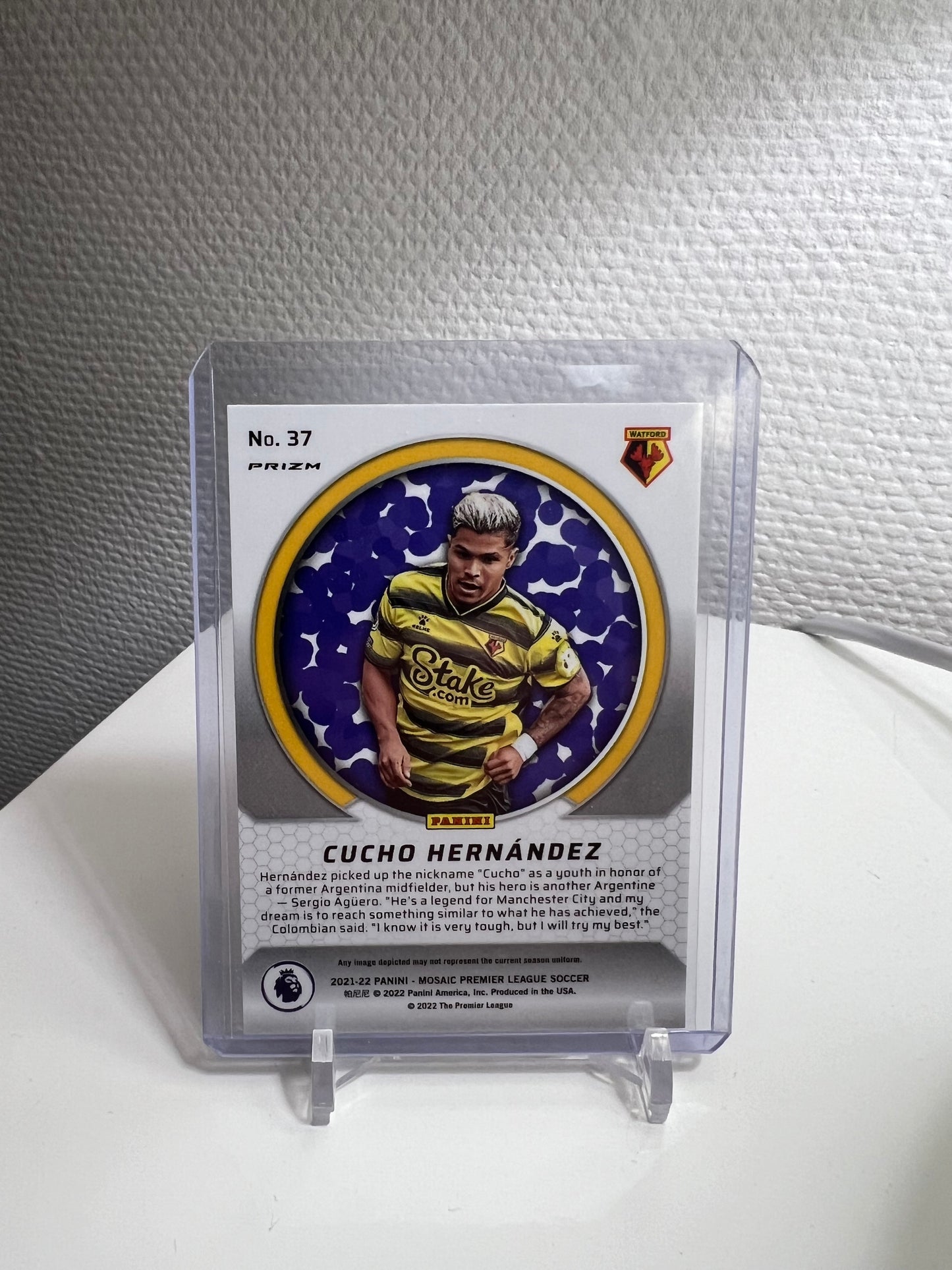 Mosaic 21-22 - Cucho Hernandez International Men of Mastery Silver Prizm - Watford