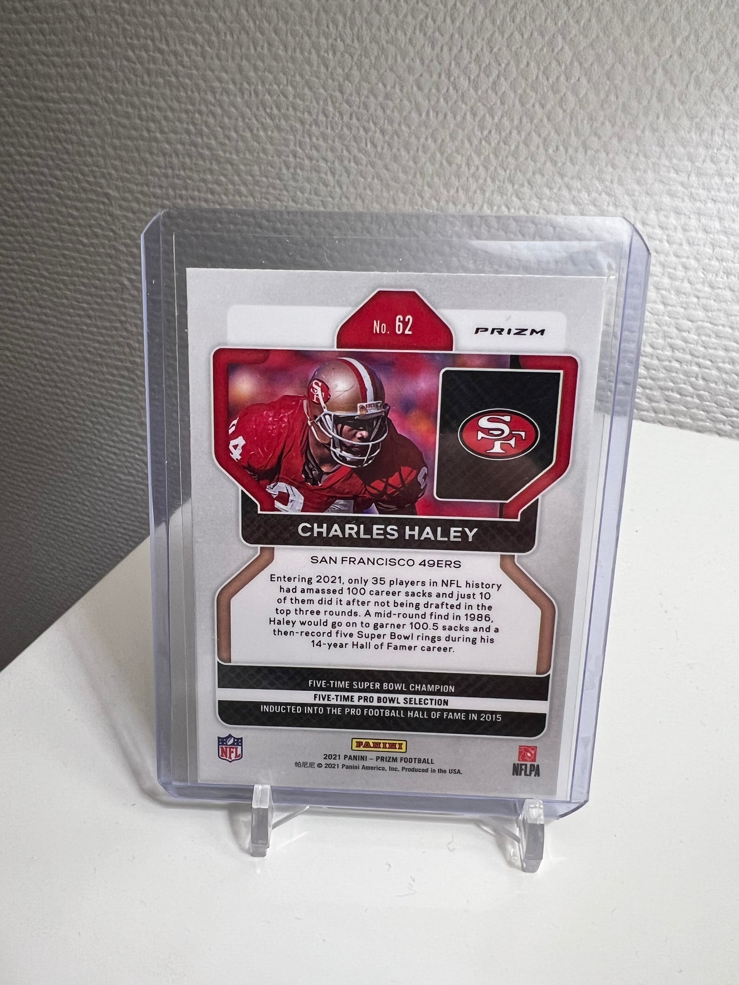 Prizm 21 - Charles Haley Green Pulsar Holo - San Francisco 49ers