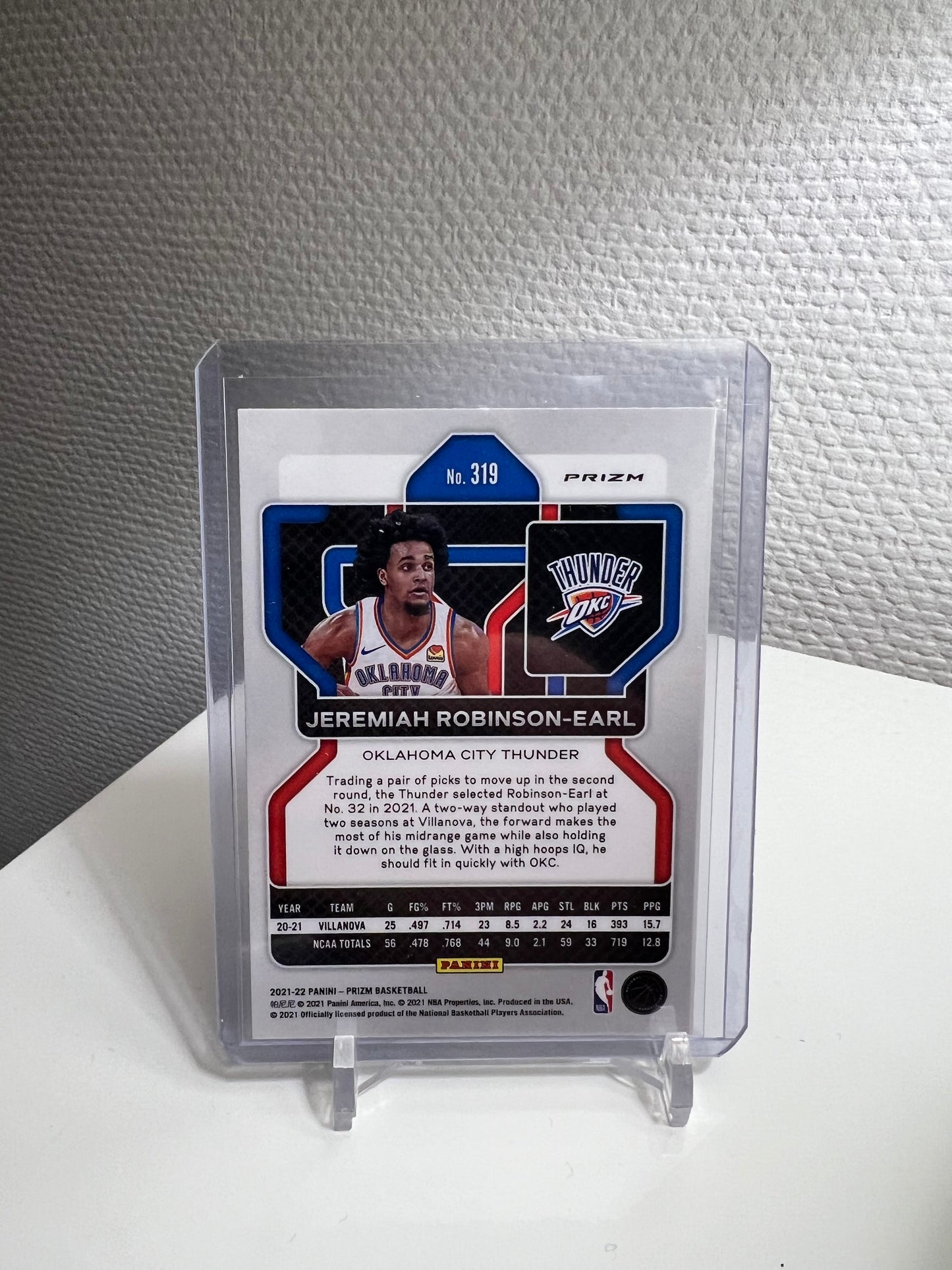Prizm 21-22 - Jeremiah Robinson-Earl Green RC Card - Oklahoma City Thunder