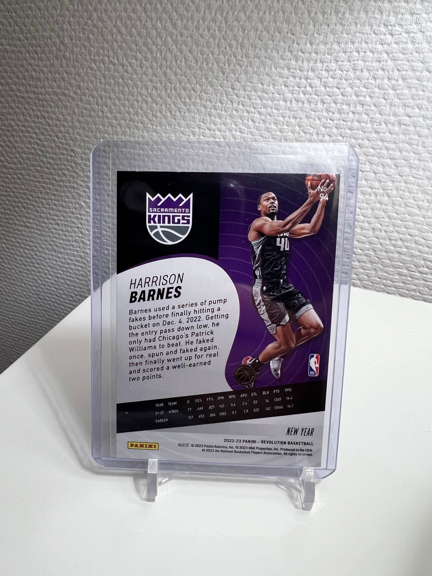 Revolution 22-23 - Harrison Barnes New Year - Sacramento Kings