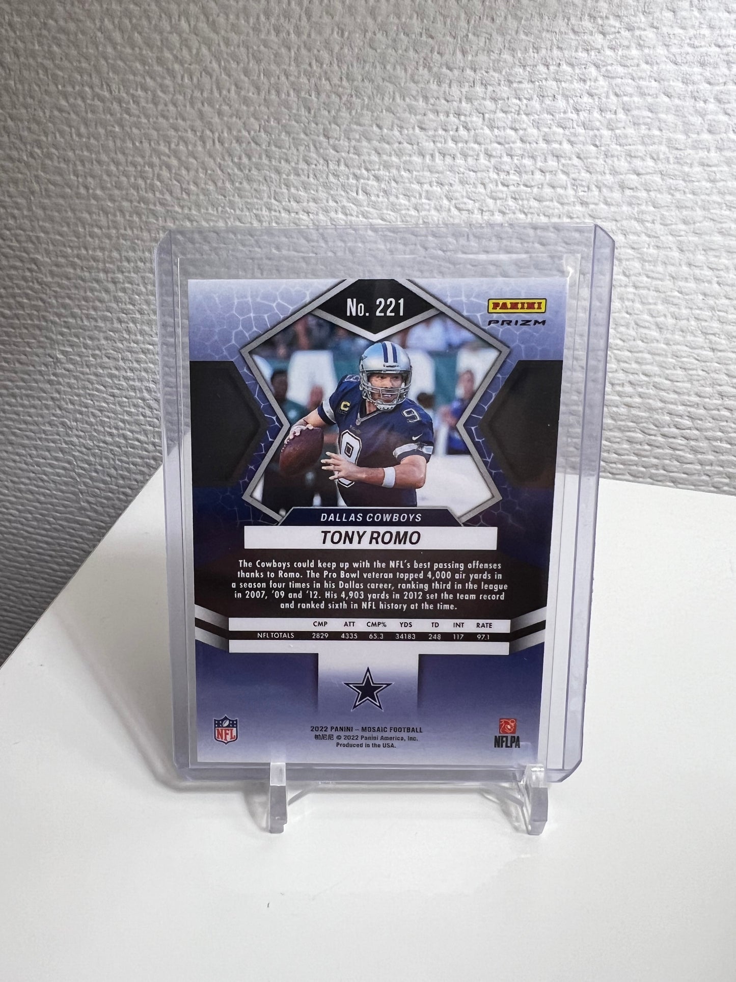 Mosaic 22 - Tony Romo Genesis Prizm - Dallas Cowboys