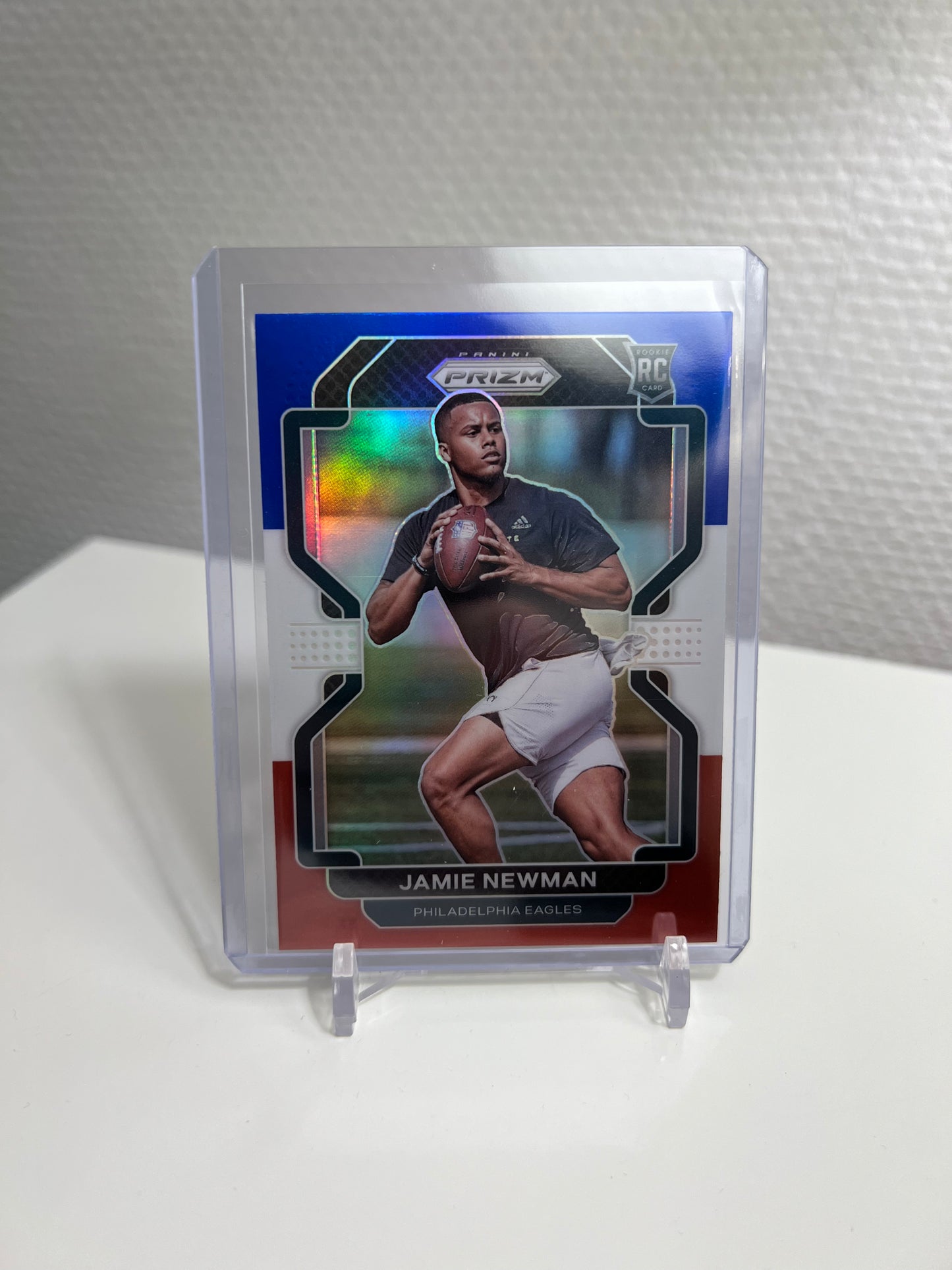 Panini Prizm 21 - Jamie Newman Tri-Color RC Card - Philadelphia Eagles