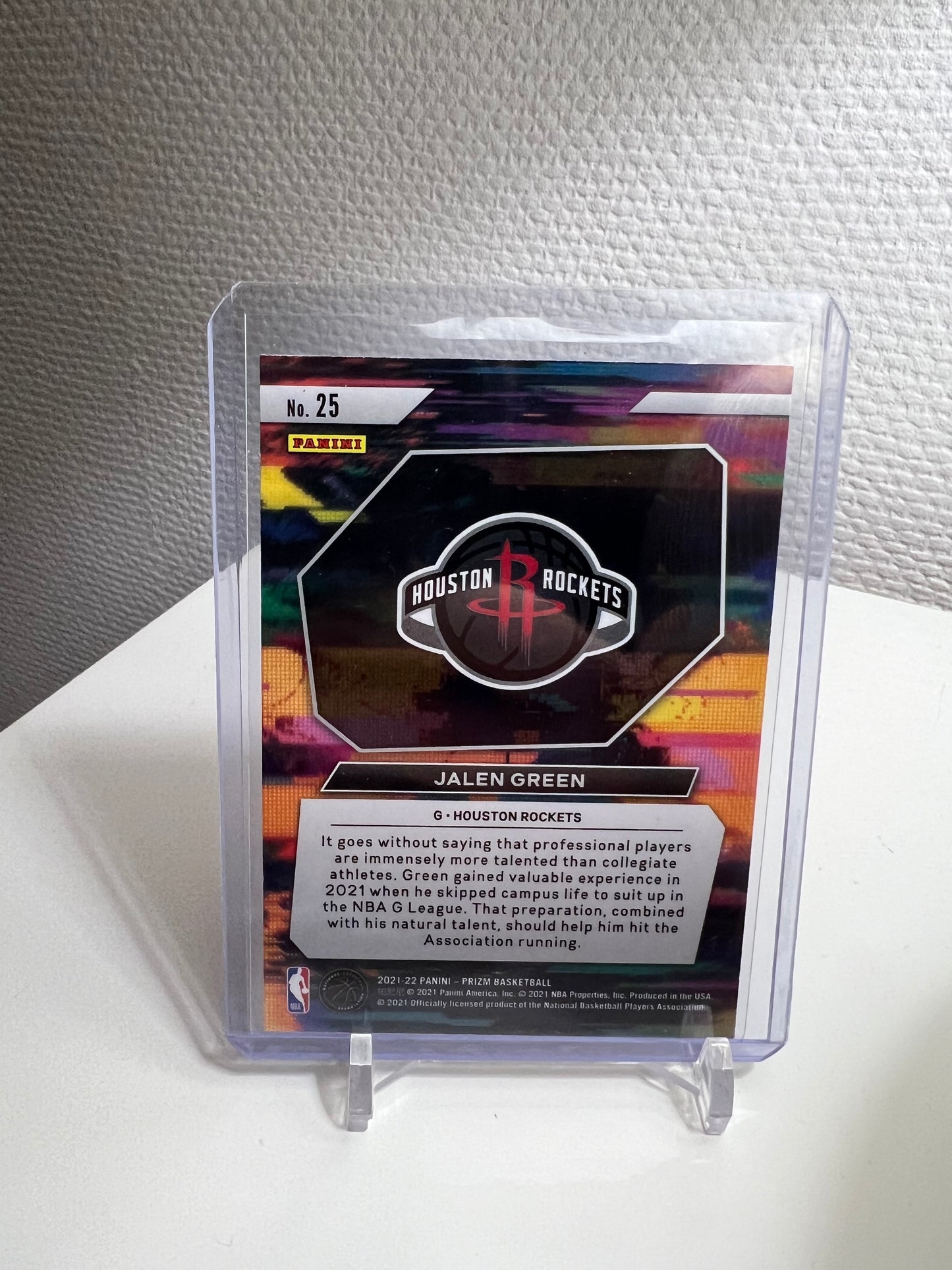 Prizm 21-22 - Jalen Green Instant Impact RC Card - Houston Rockets