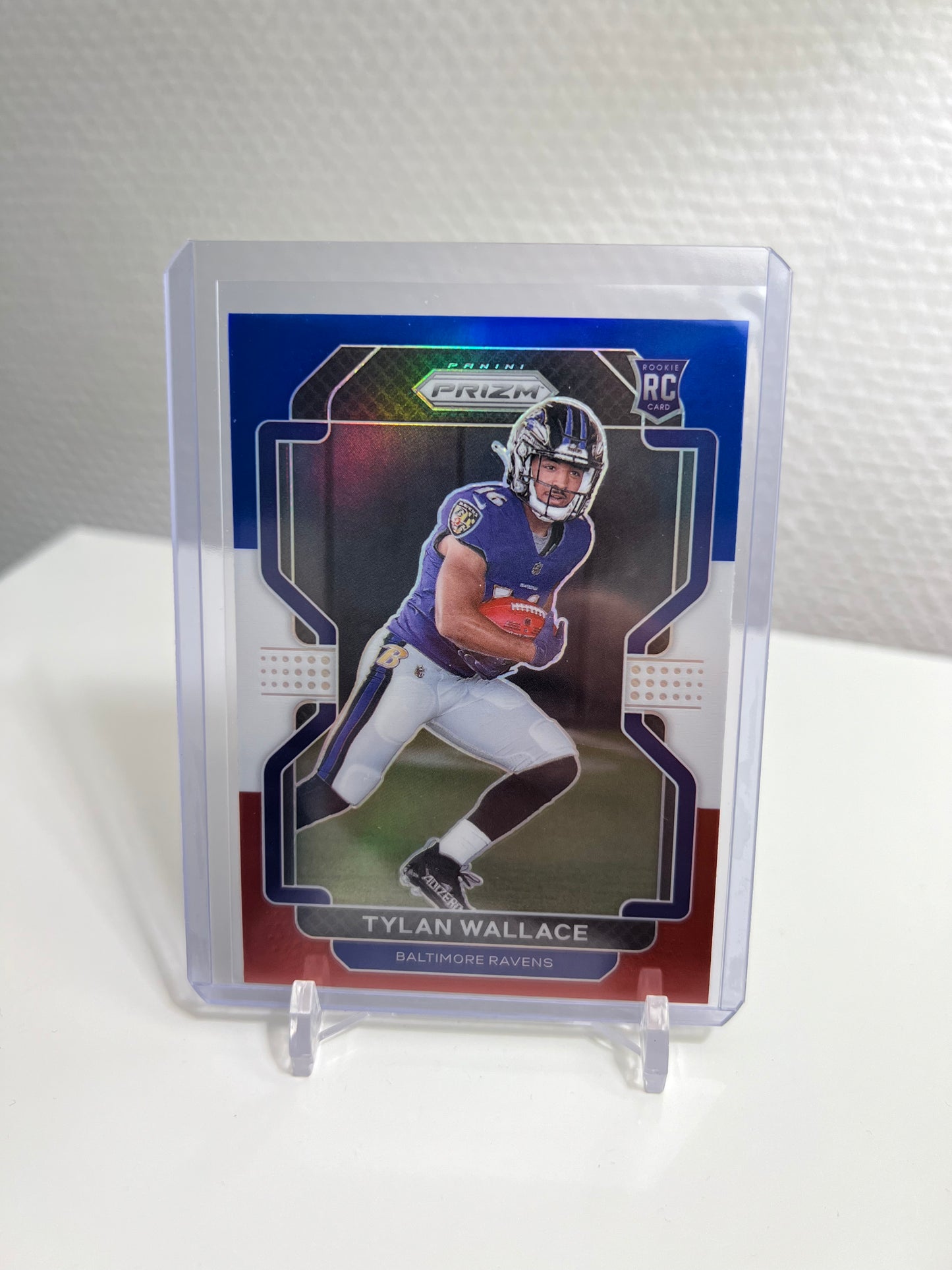 Panini Prizm 21 - Tylan Wallace Tri-Color RC Card - Baltimore Ravens