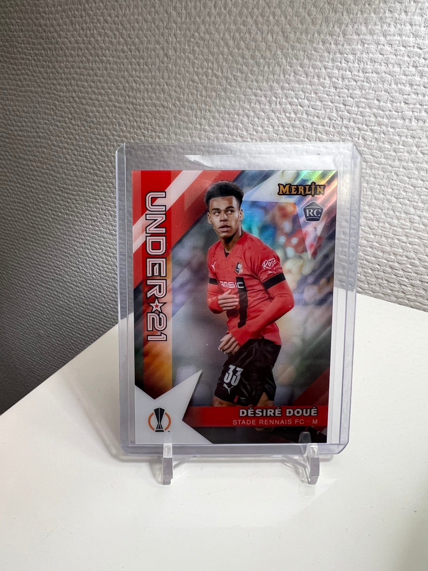 Merlin Chrome 22-23 - Desire Doue Under 21 RC Card - Stade Rennais #U21-16