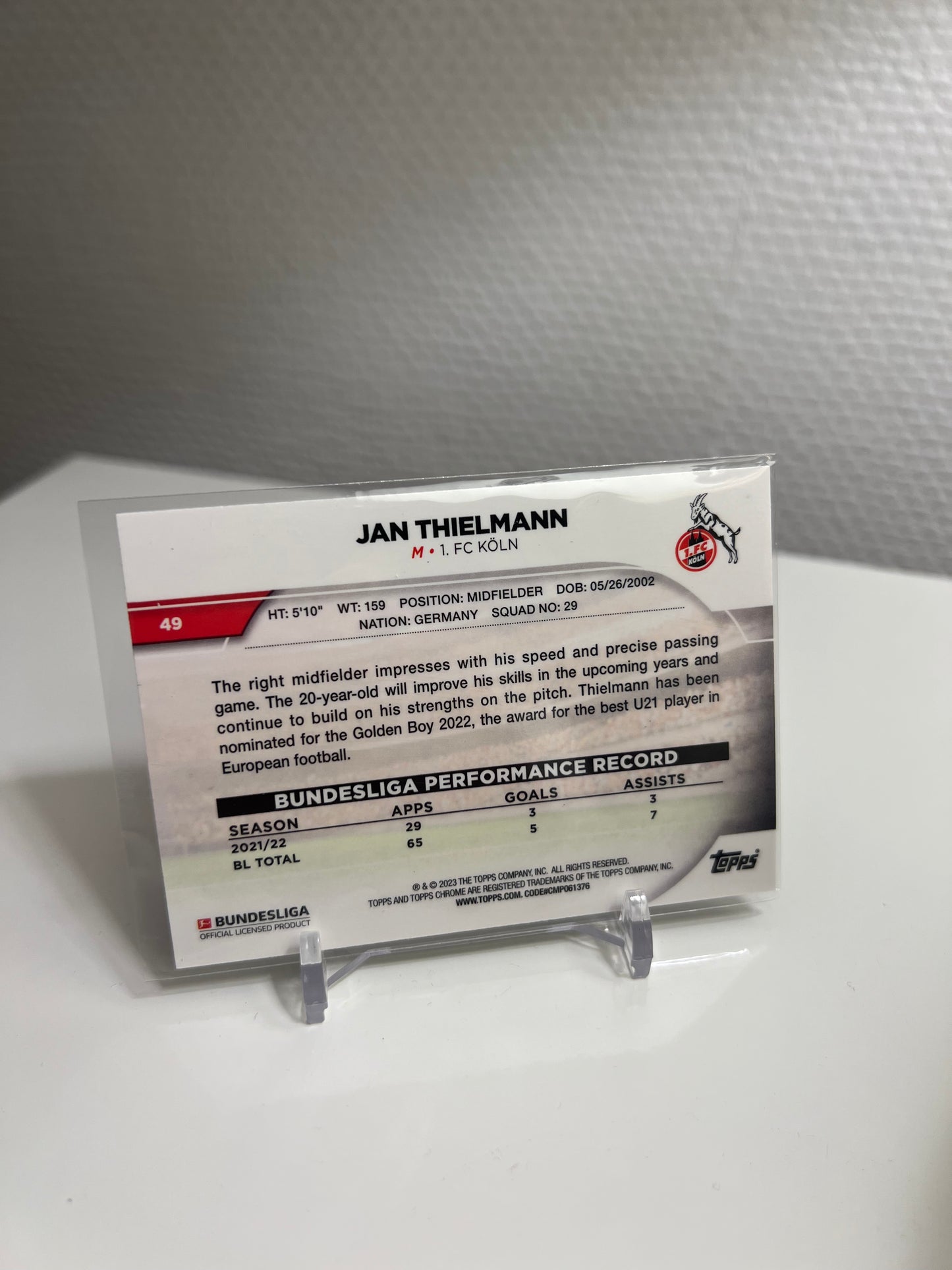 Chrome 22-23 - Jan Thielmann - 1. FC Köln