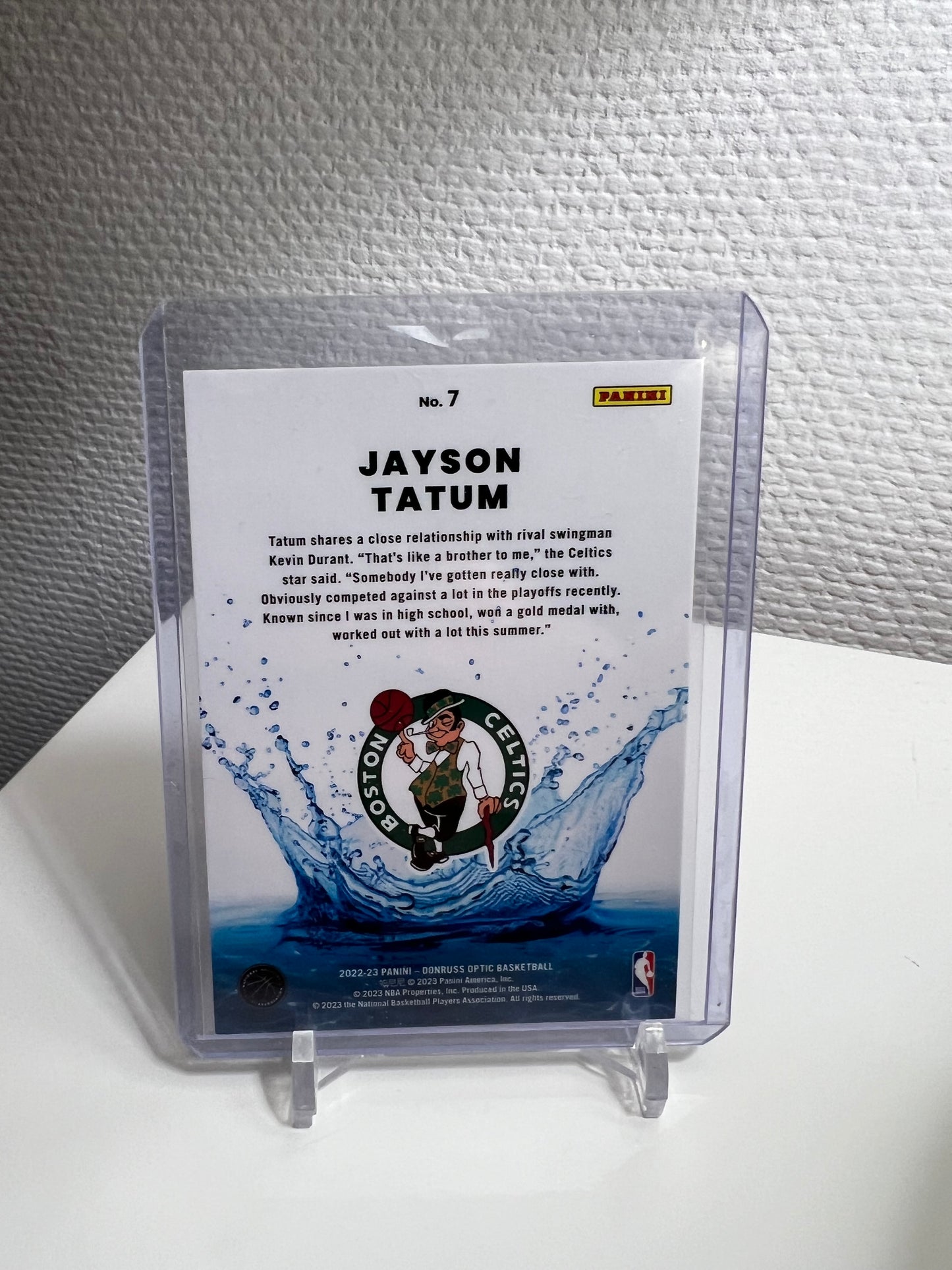 Donruss Optic 22-23 - Jayson Tatum Splash ! - Boston Celtics