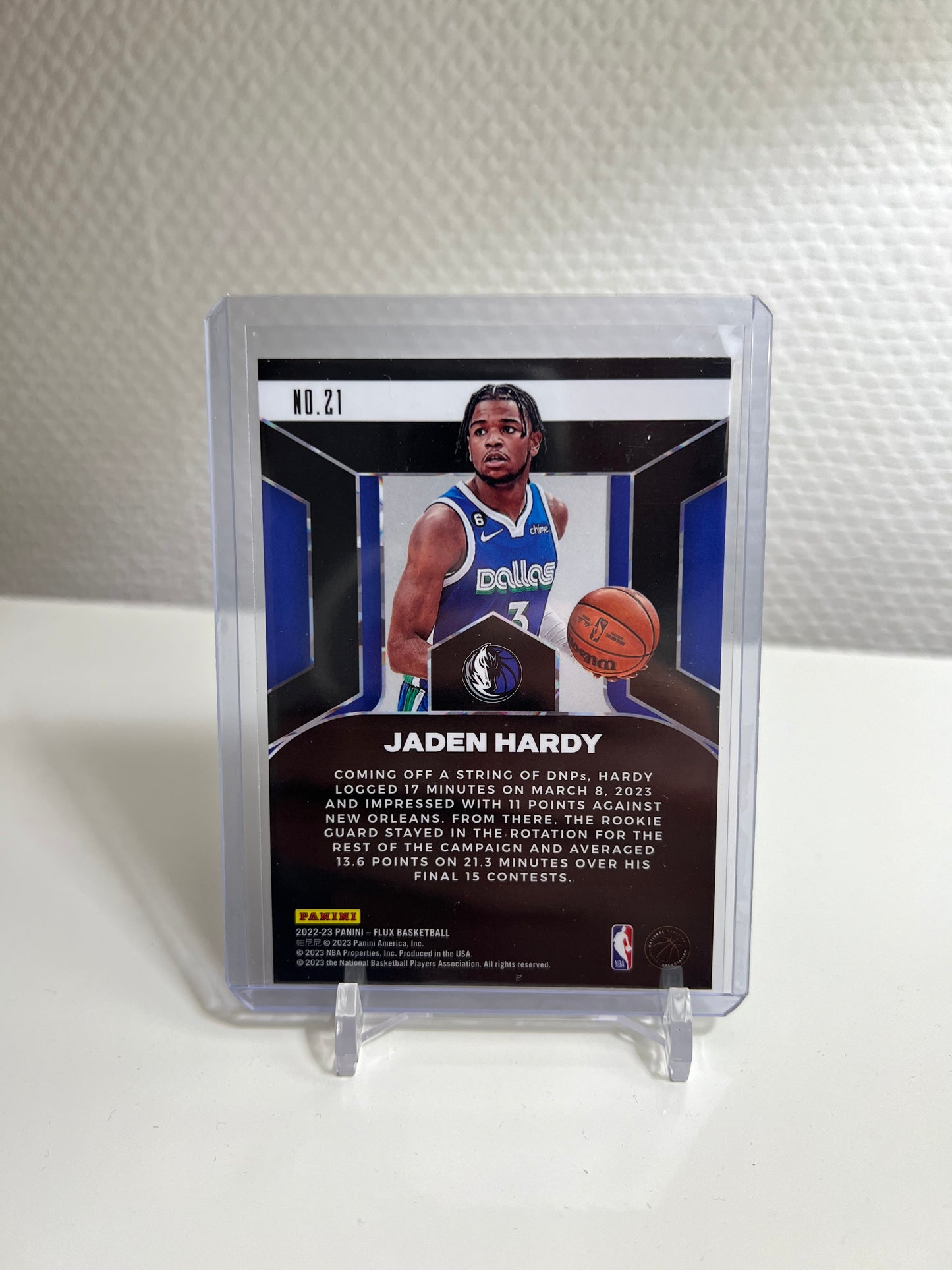 Flux 22-23 - Jaden Hardy Influx Rookie - Dallas Mavericks