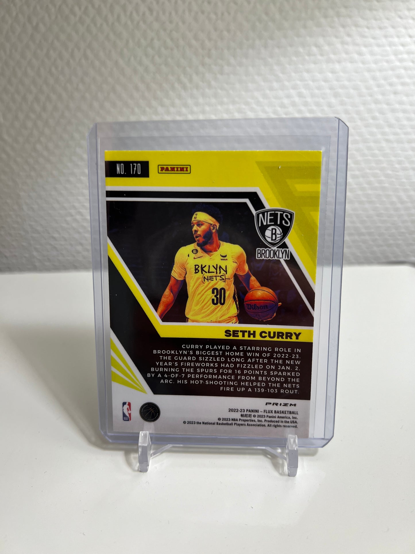 Flux 22-23 - Seth Curry Silver Mojo Prizm - Brooklyn Nets