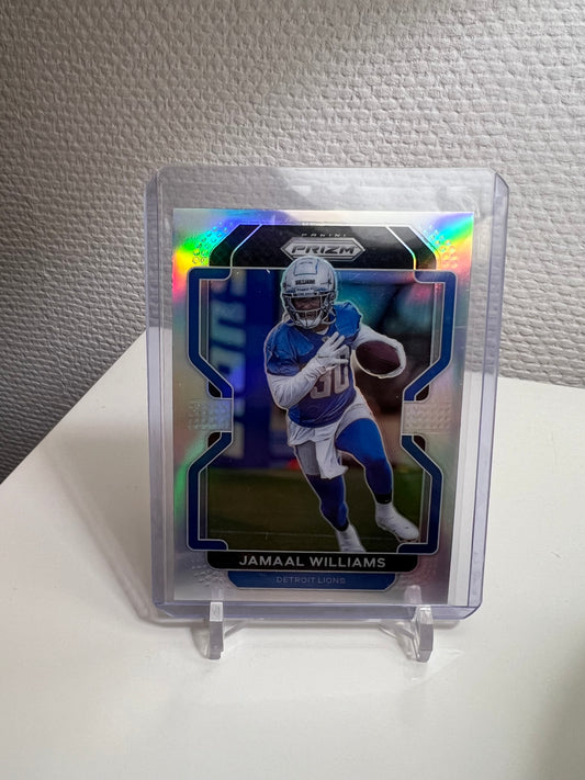 Prizm 21 - Jamaal Williams Silver Holo - Detroit Lions