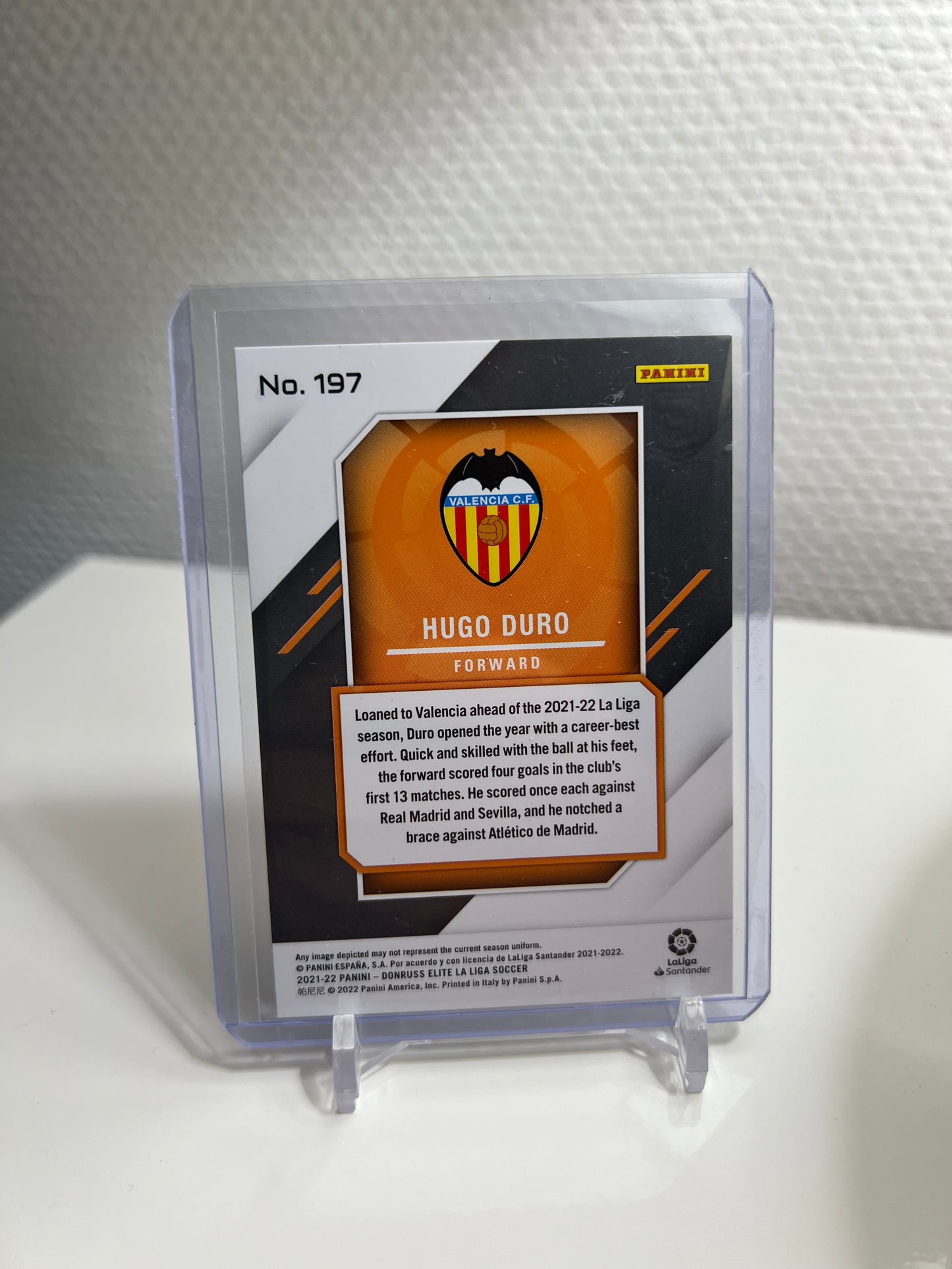 Donruss Elite 21-22 - Hugo Duro Pink /49 RC Card - FC Valencia