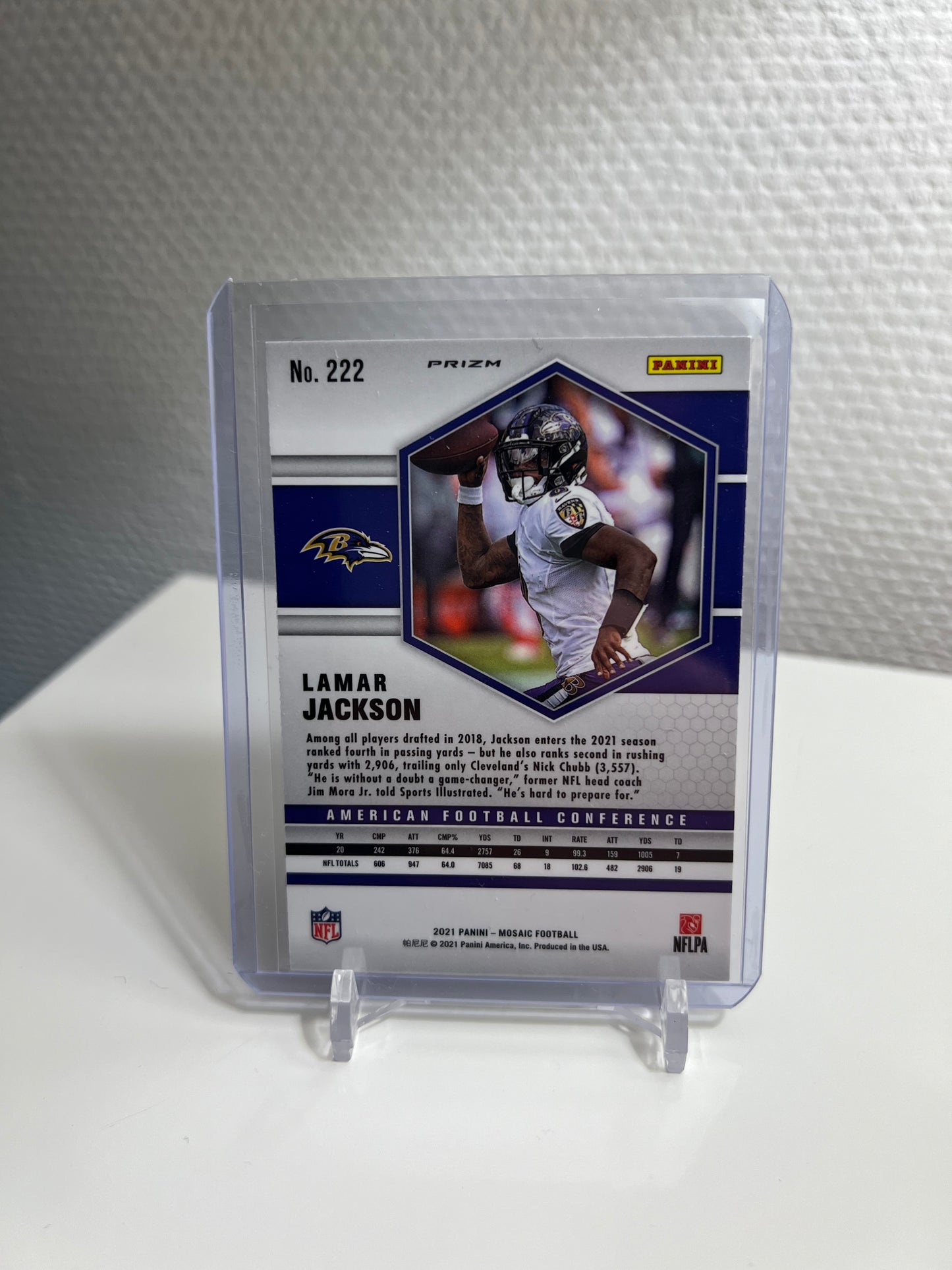 Mosaic 21 - Lamar Jackson Green Prizm AFC - Baltimore Ravens