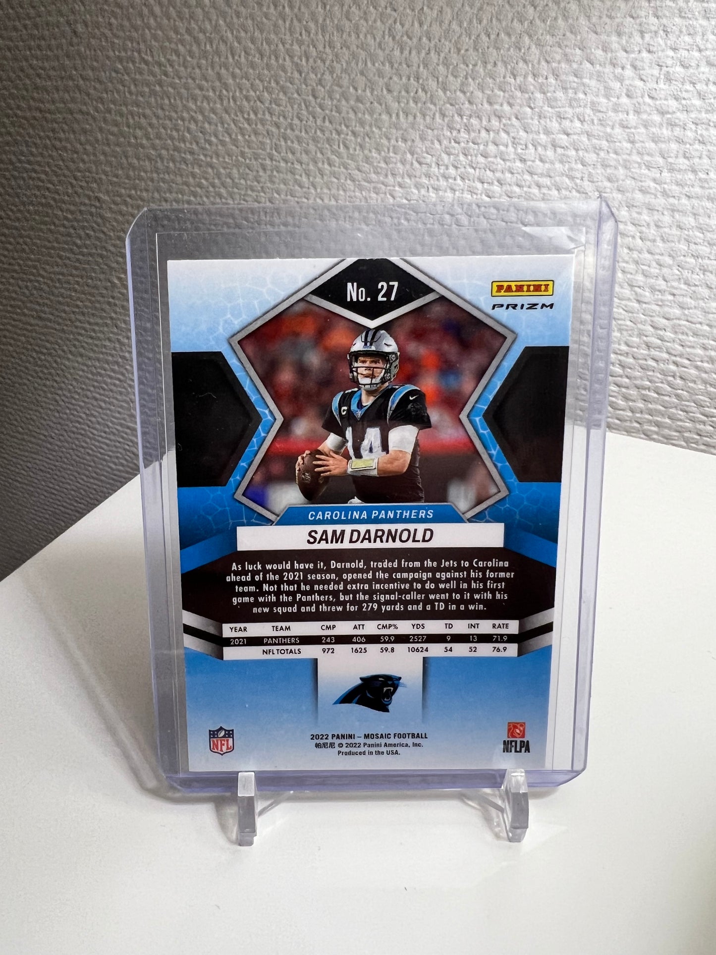 Mosaic 22 - Sam Darnold Green Prizm - Carolina Panthers