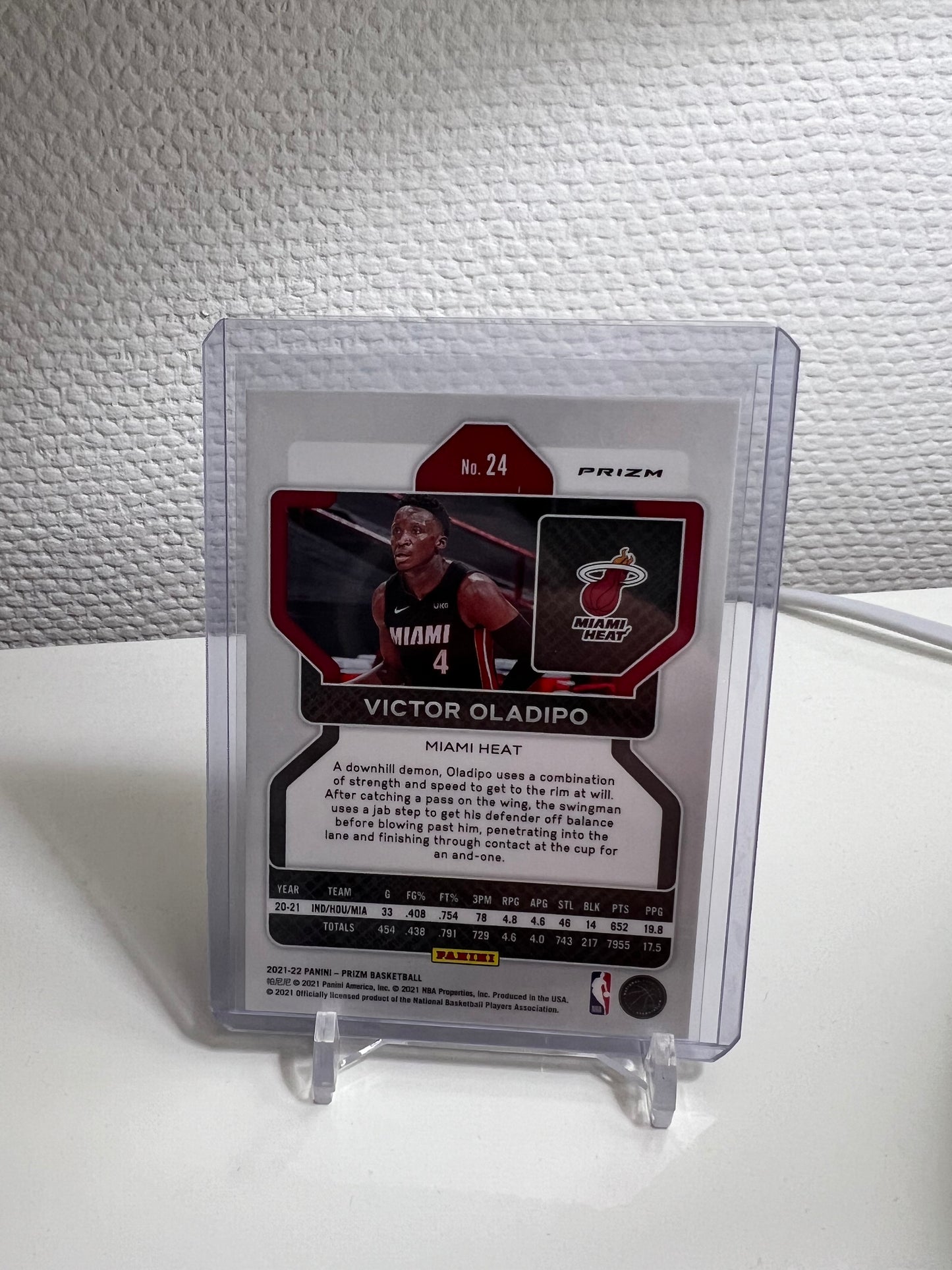Prizm 21-22 - Victor Oladipo Tri-Color - Miami Heat