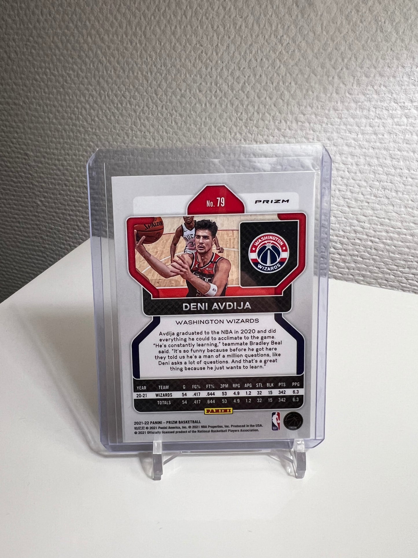 Prizm 21-22 - Deni Avdija Silver - Washington Wizards