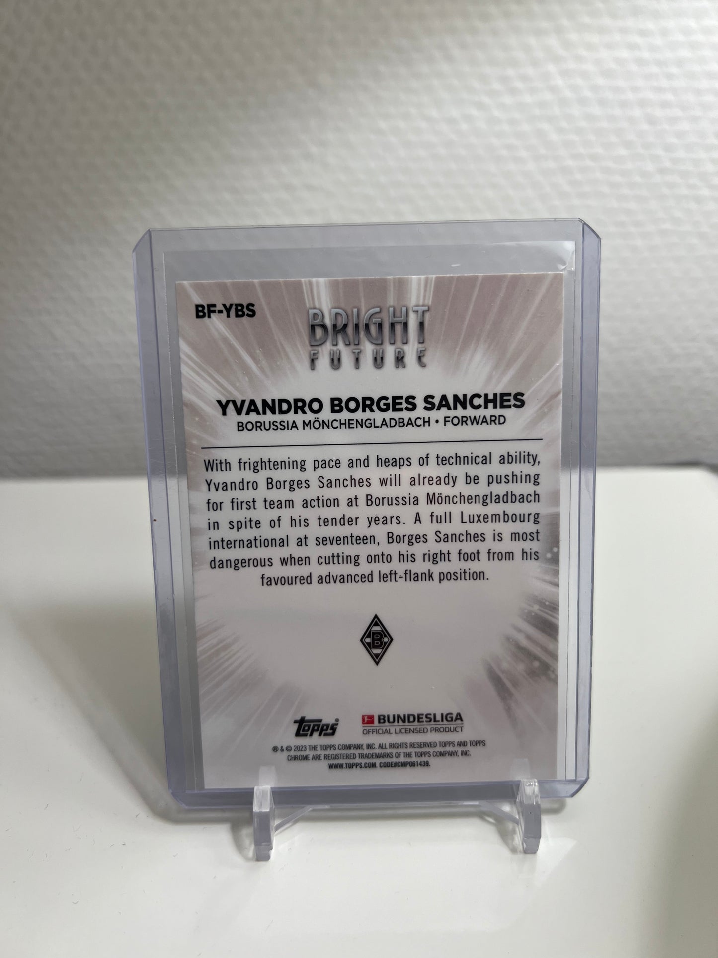 Chrome 22-23 - Yvandro Borges Sanches Bright Future RC Card - Borussia Mönchengladbach