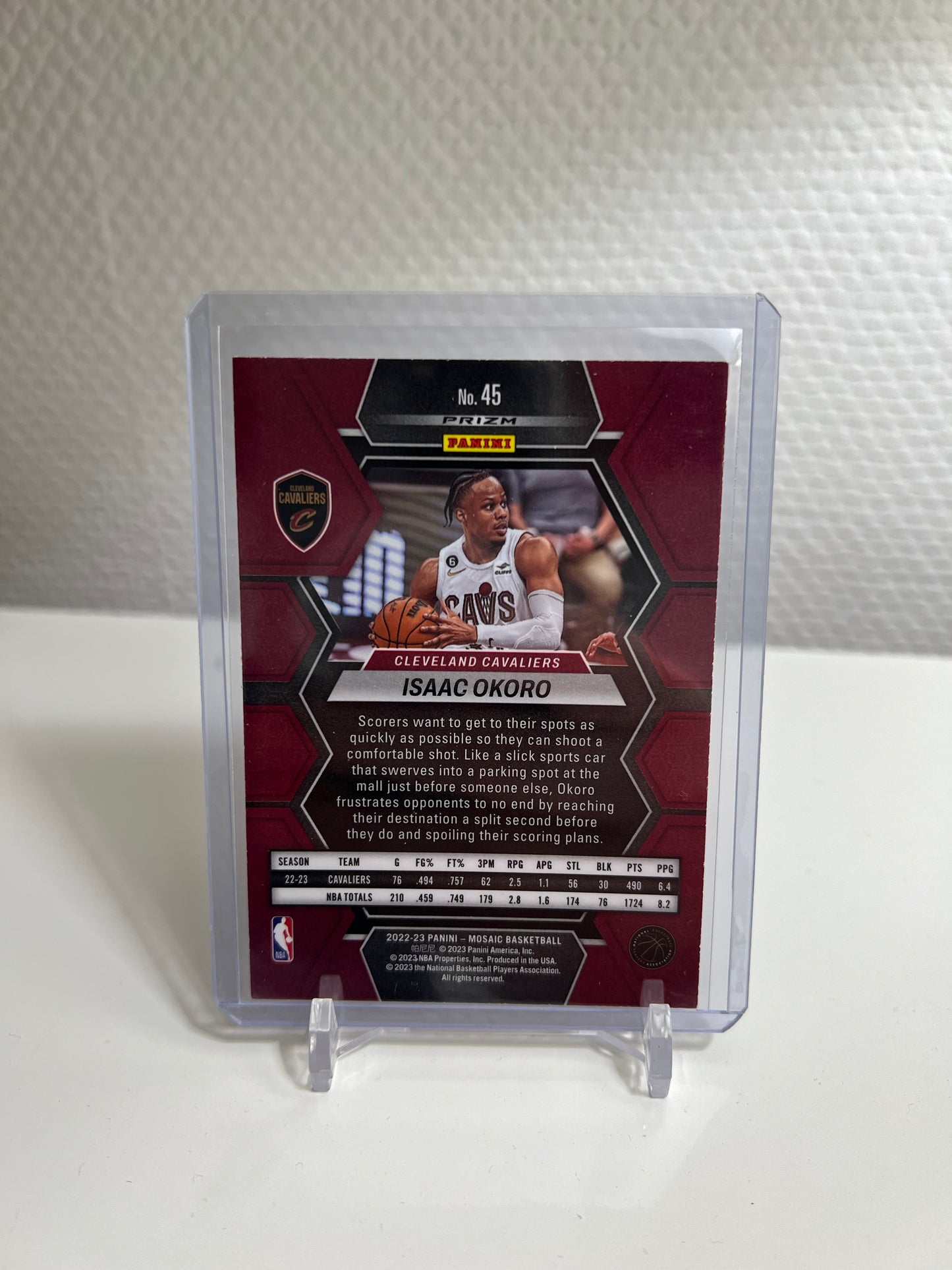 Mosaic 22-23 - Isaac Okoro Silver Prizm - Cleveland Cavaliers