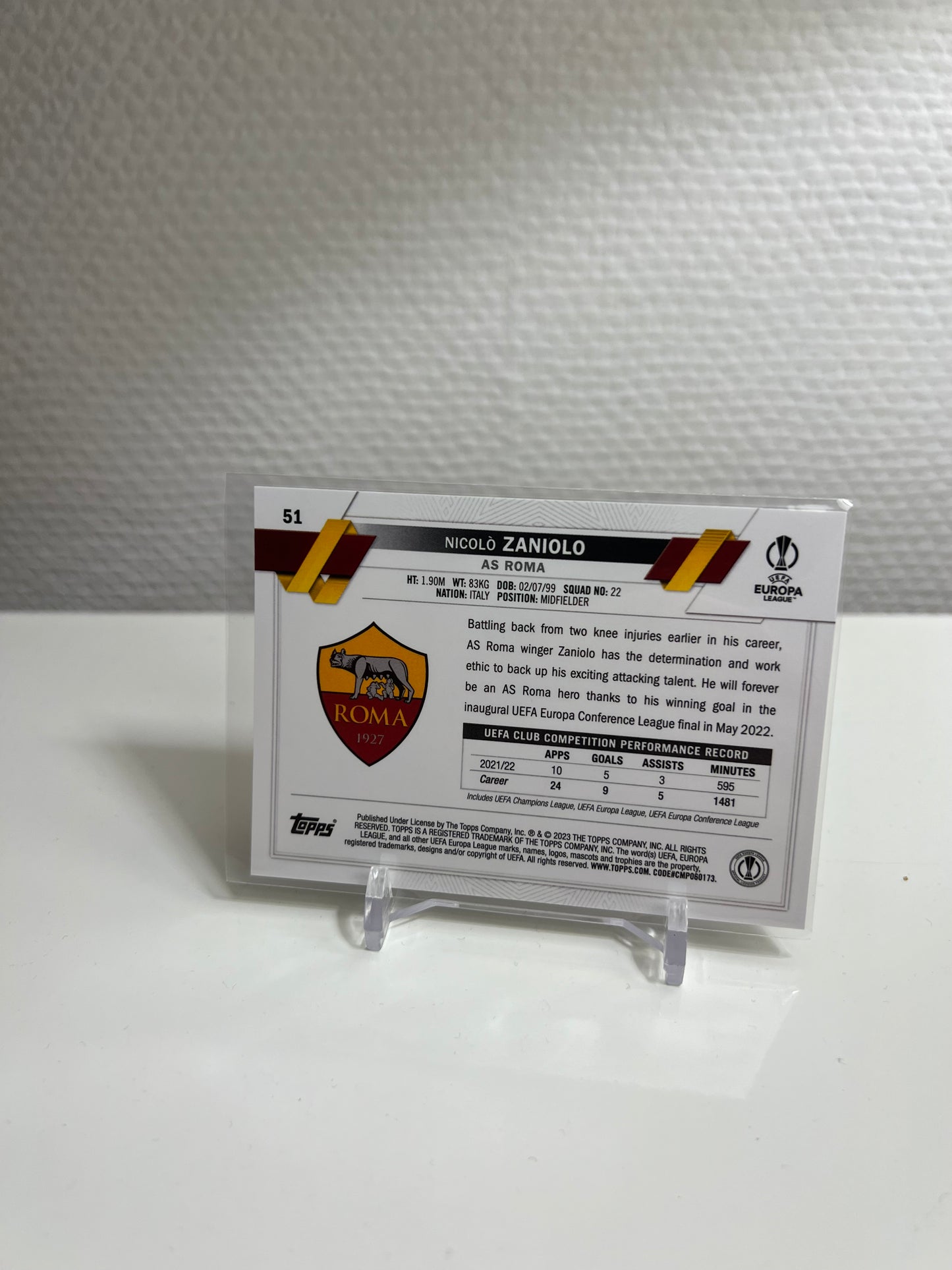 Chrome 22-23 - Nicolo Zaniolo - AS Rom