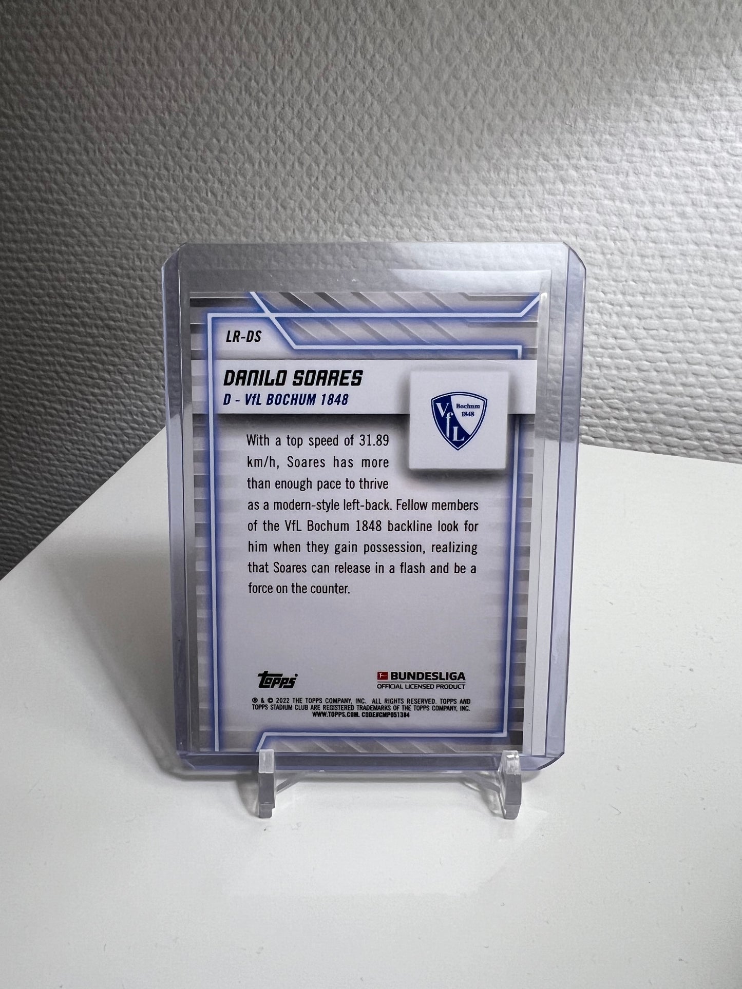 Stadium Club Chrome 21-22 - Danilo Sorres Line Runners - VfL Bochum #LR-DS