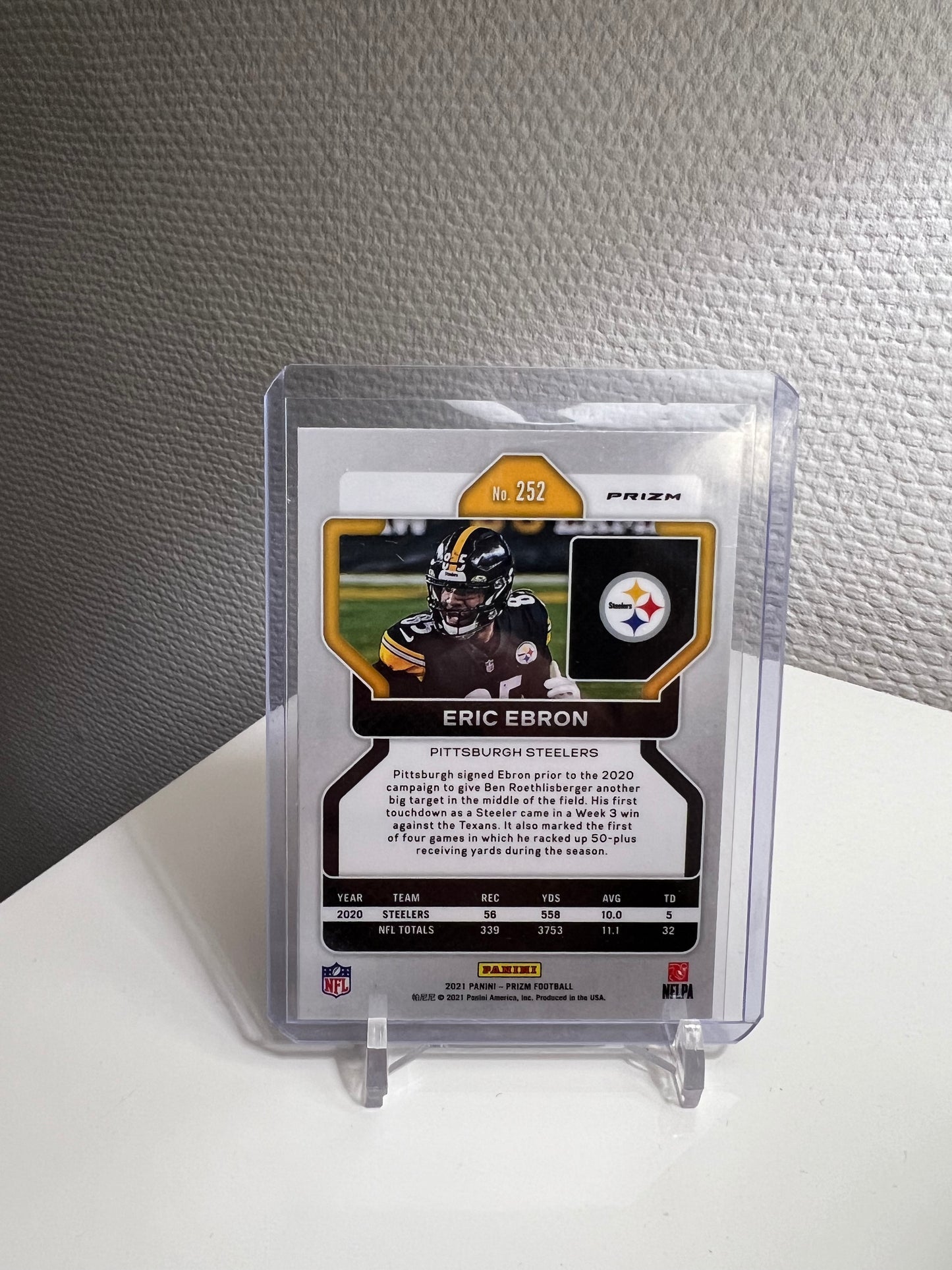 Prizm 21 - Eric Ebron Silver - Pittsburgh Steelers