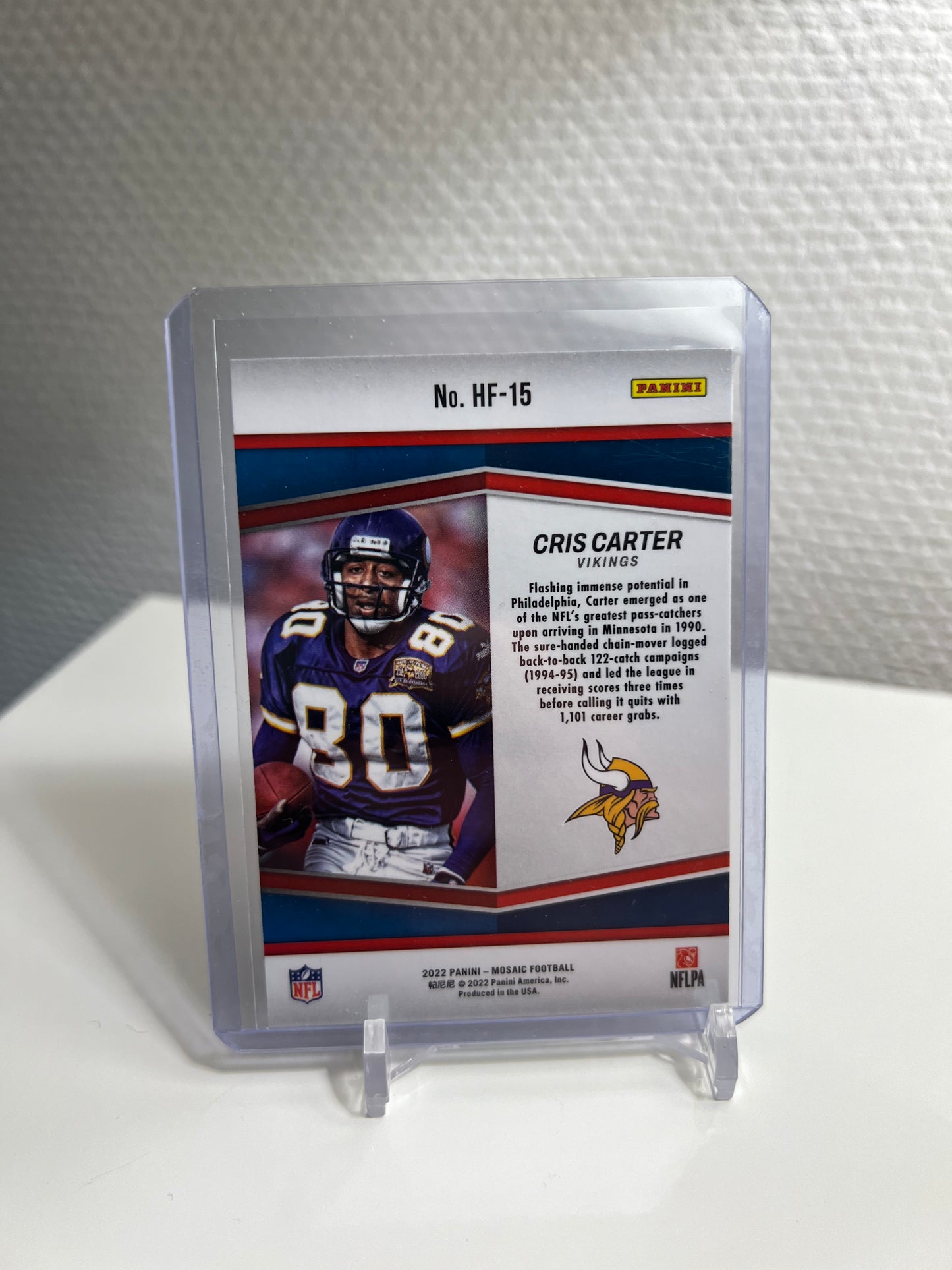 Mosaic 22 - Cris Carter Holofame - Minnesota Vikings #HF-15
