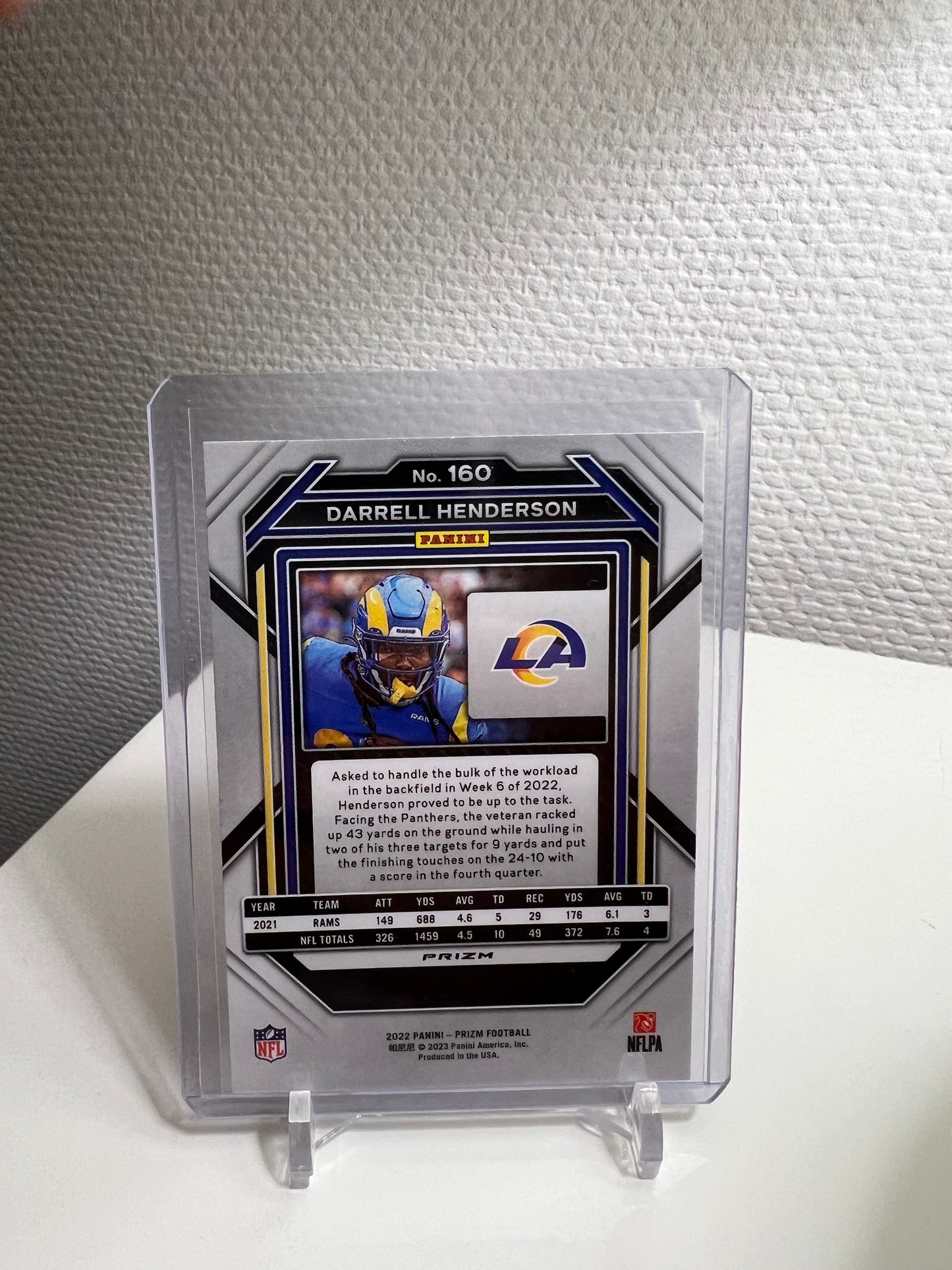 Prizm 22 - Dareell Henderson Silver - Los Angeles Rams