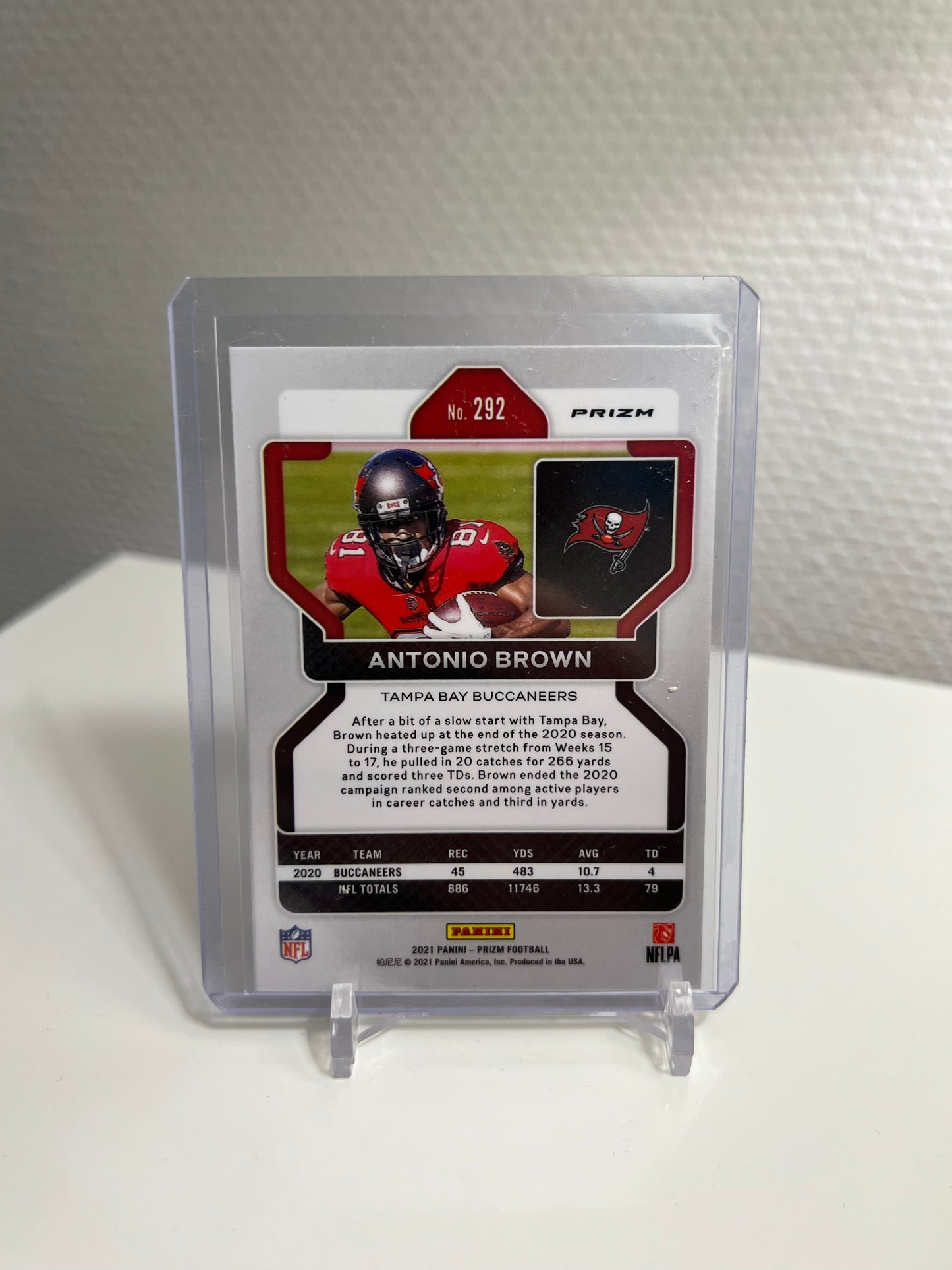 Panini Prizm 21 - Antonio Brown Tri-Color - Tampa Bay Buccaneers