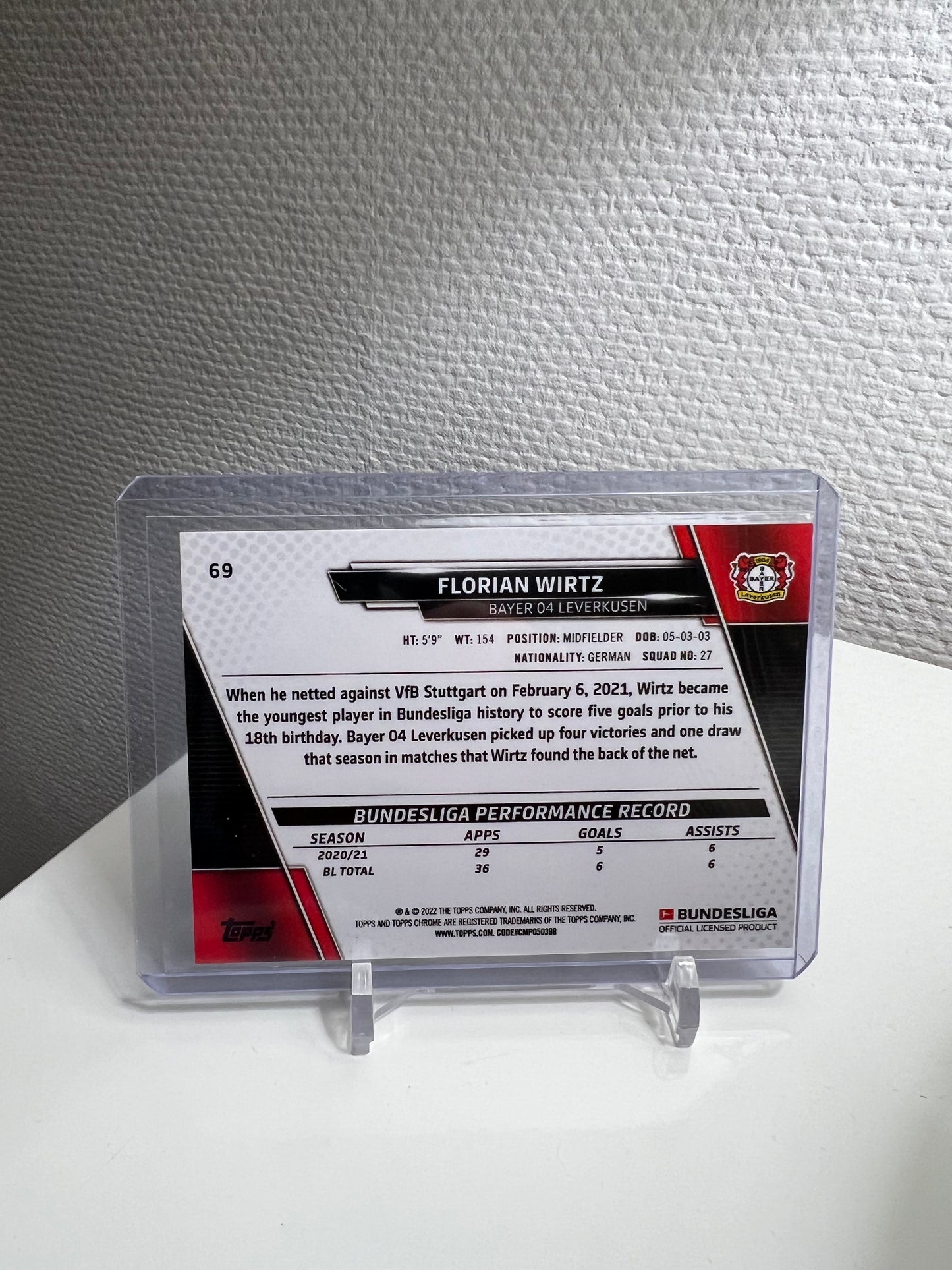 Chrome Sapphire 21-22 - Florian Wirtz - Bayer 04 Leverkusen