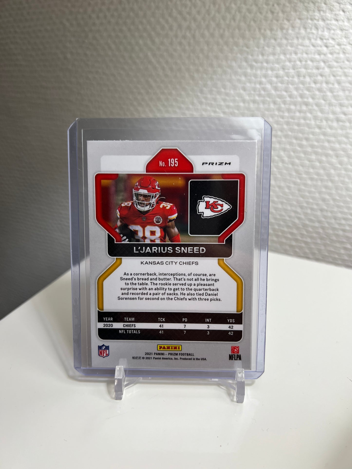Prizm 21 - L´Jarius Sneed Orange Velocity - Kansas City Chiefs