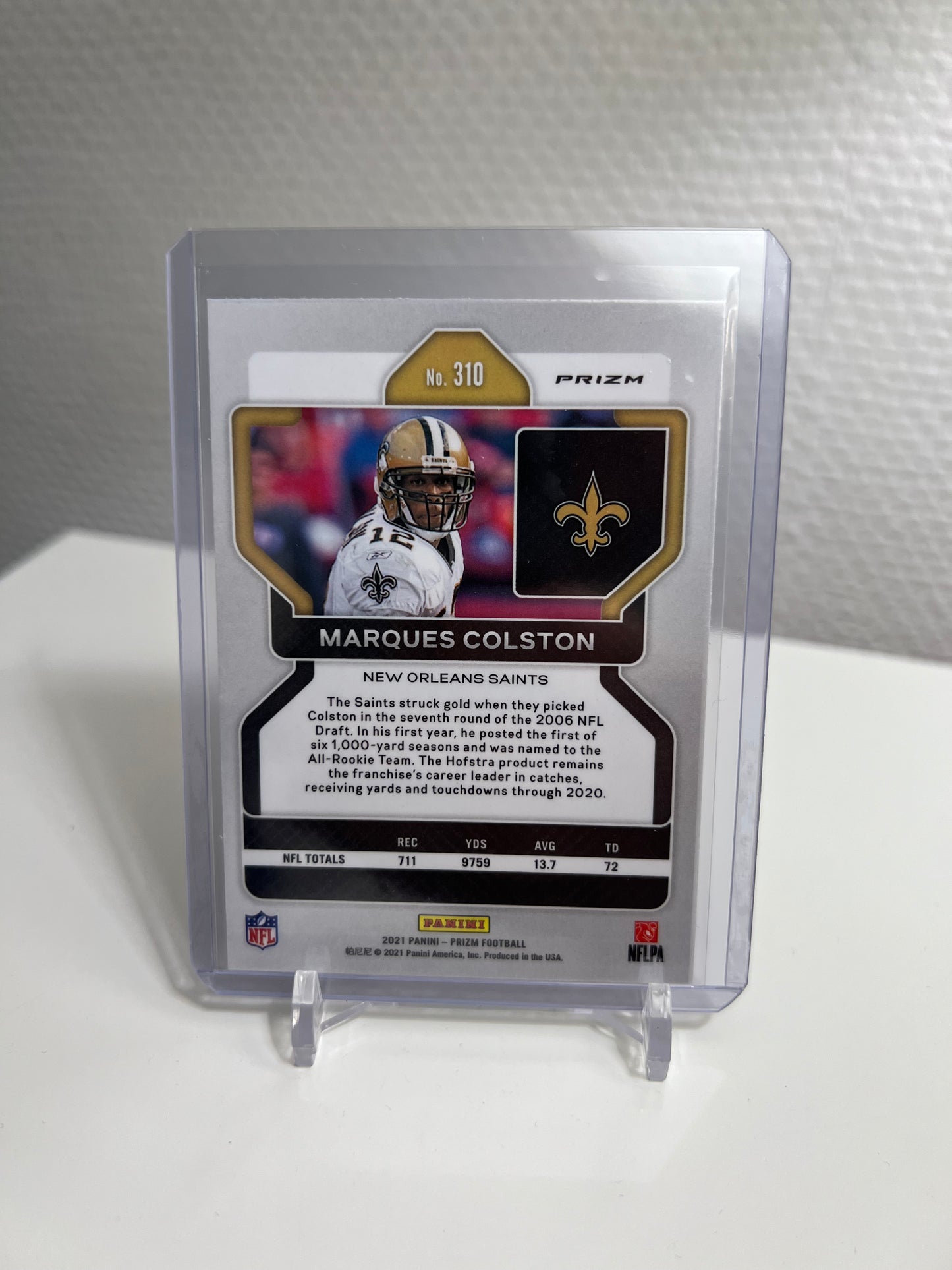 Prizm 21 - Marques Colston - New Orleans Saints