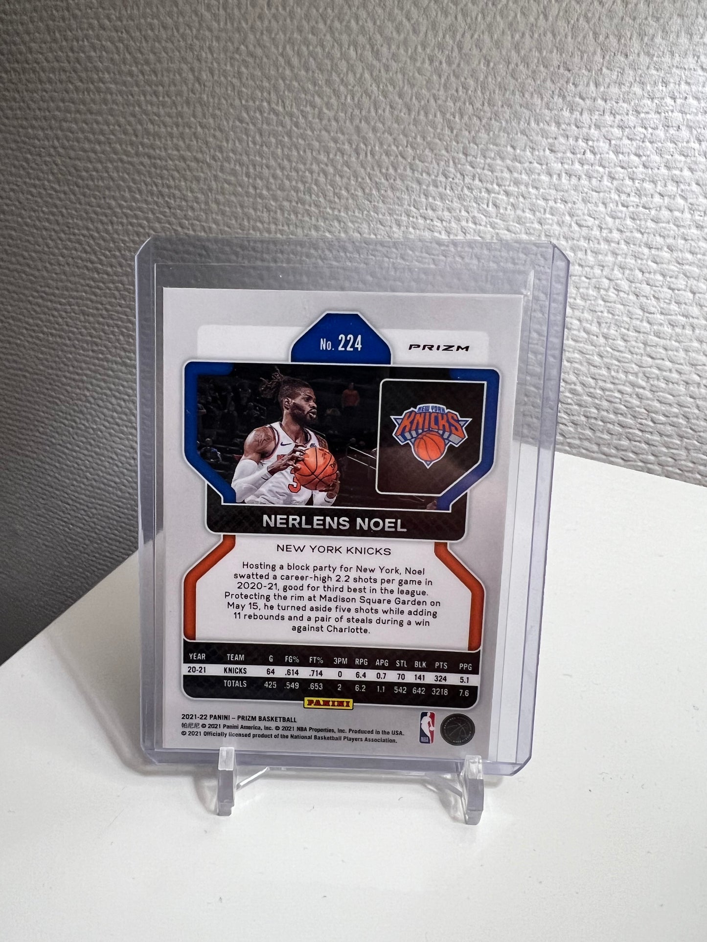 Prizm 21-22 - Nerlens Noel Tri-Color - New York Knicks