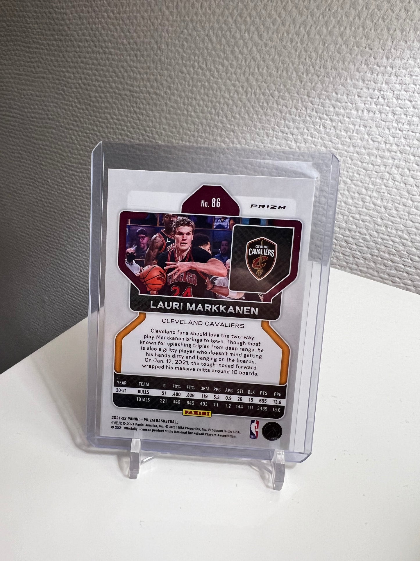 Prizm 21-22 - Lauri Markkanen Silver - Cleveland Cavaliers