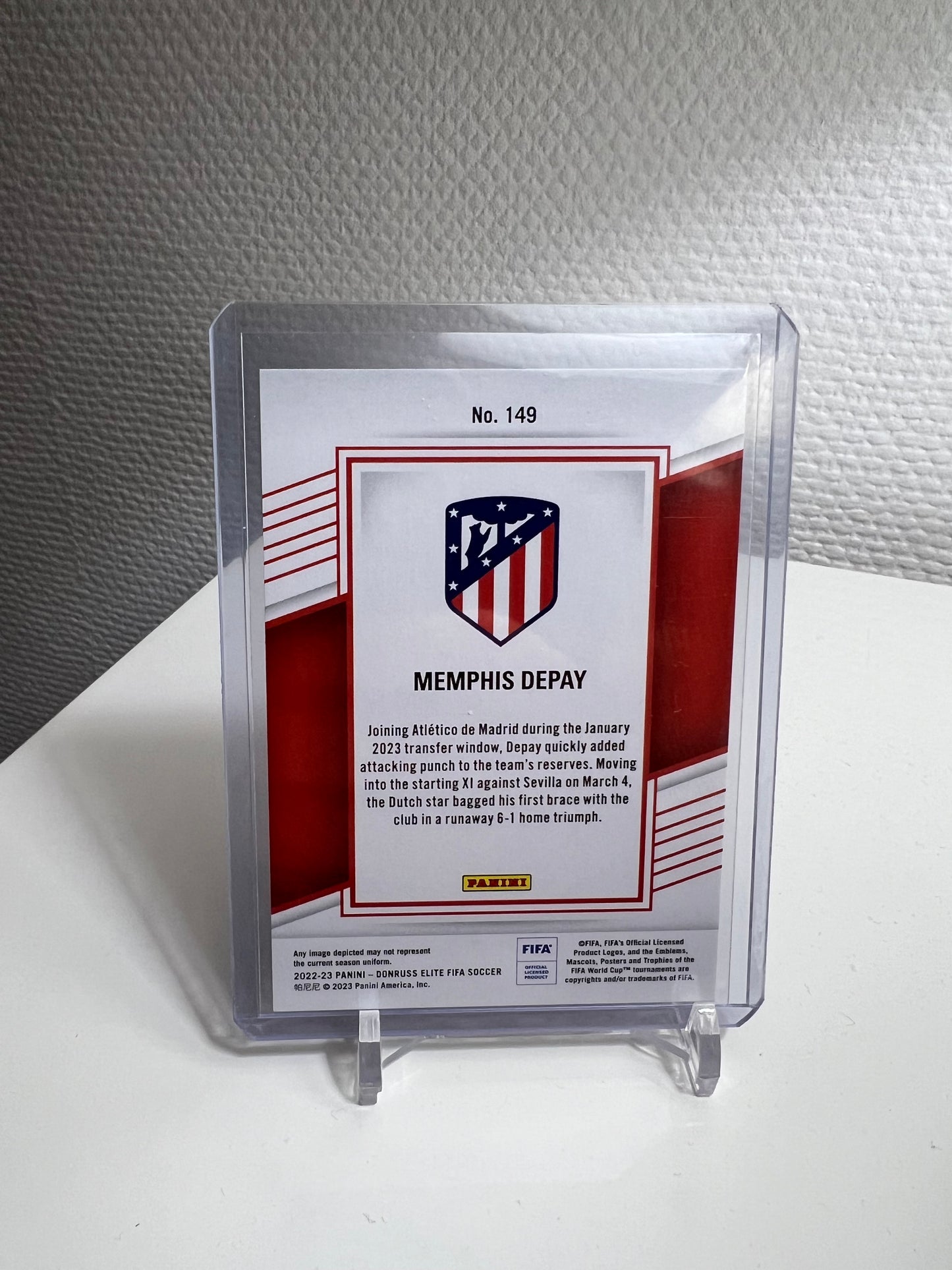 Donruss Elite 22-23 - Memphis Depay Red - Atletico Madrid