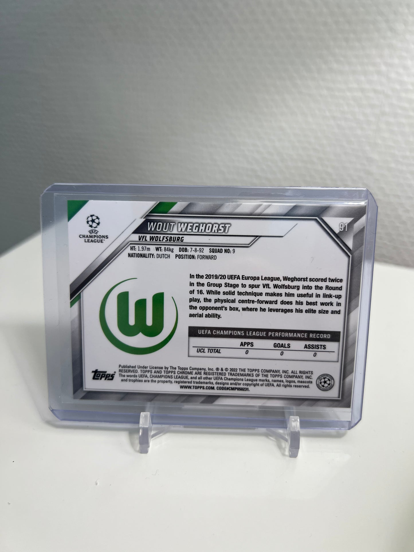 Chrome 21-22 - Wout Weghorst Ray Wave - VFL Wolfsburg