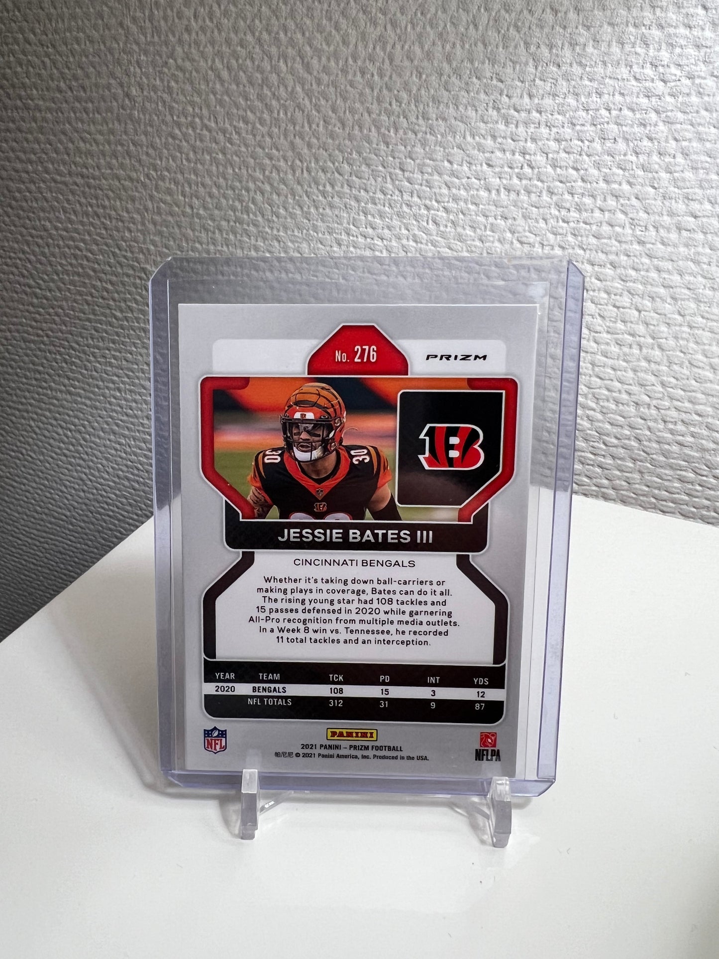 Prizm 21 - Jessie Bates III Orange Velocity - Cincinnati Bengals
