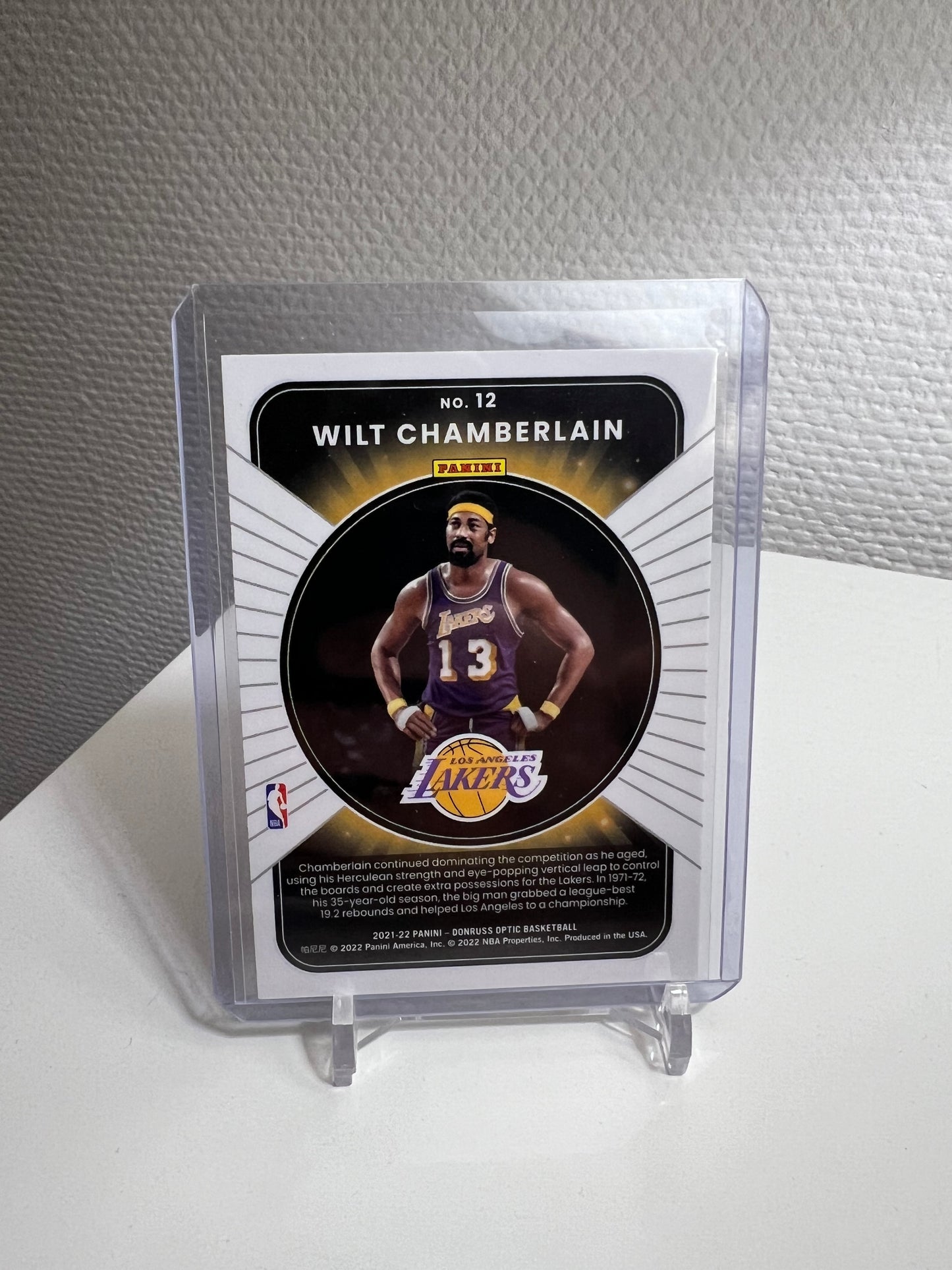 Donruss Optic 21-22 - Wilt Chamberlain Winner Stays - Los Angeles Lakers