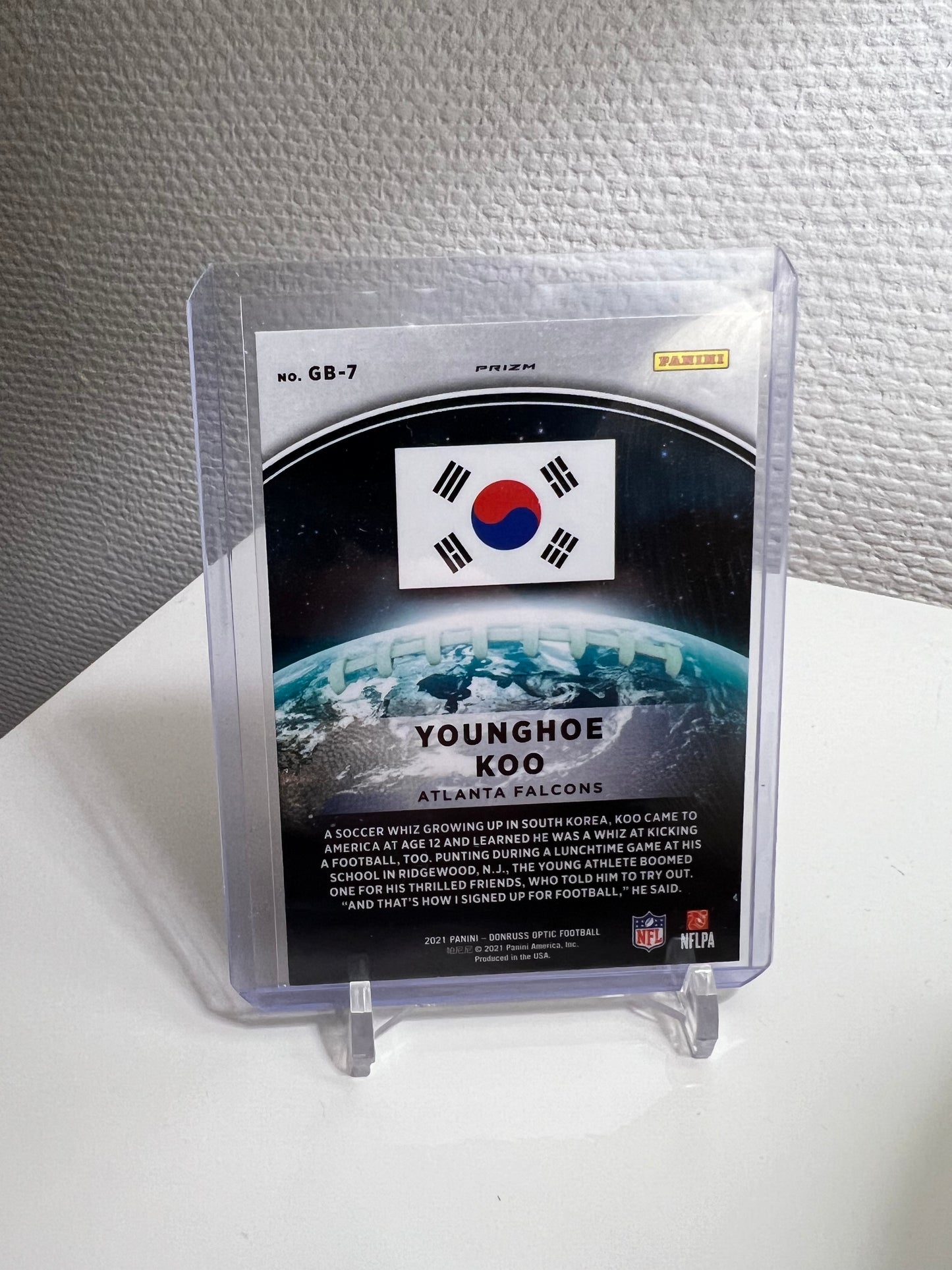 Donruss Optic 21 - Younghoe Koo GloBall Silver Prizm - Atlanta Falcons #GB-7