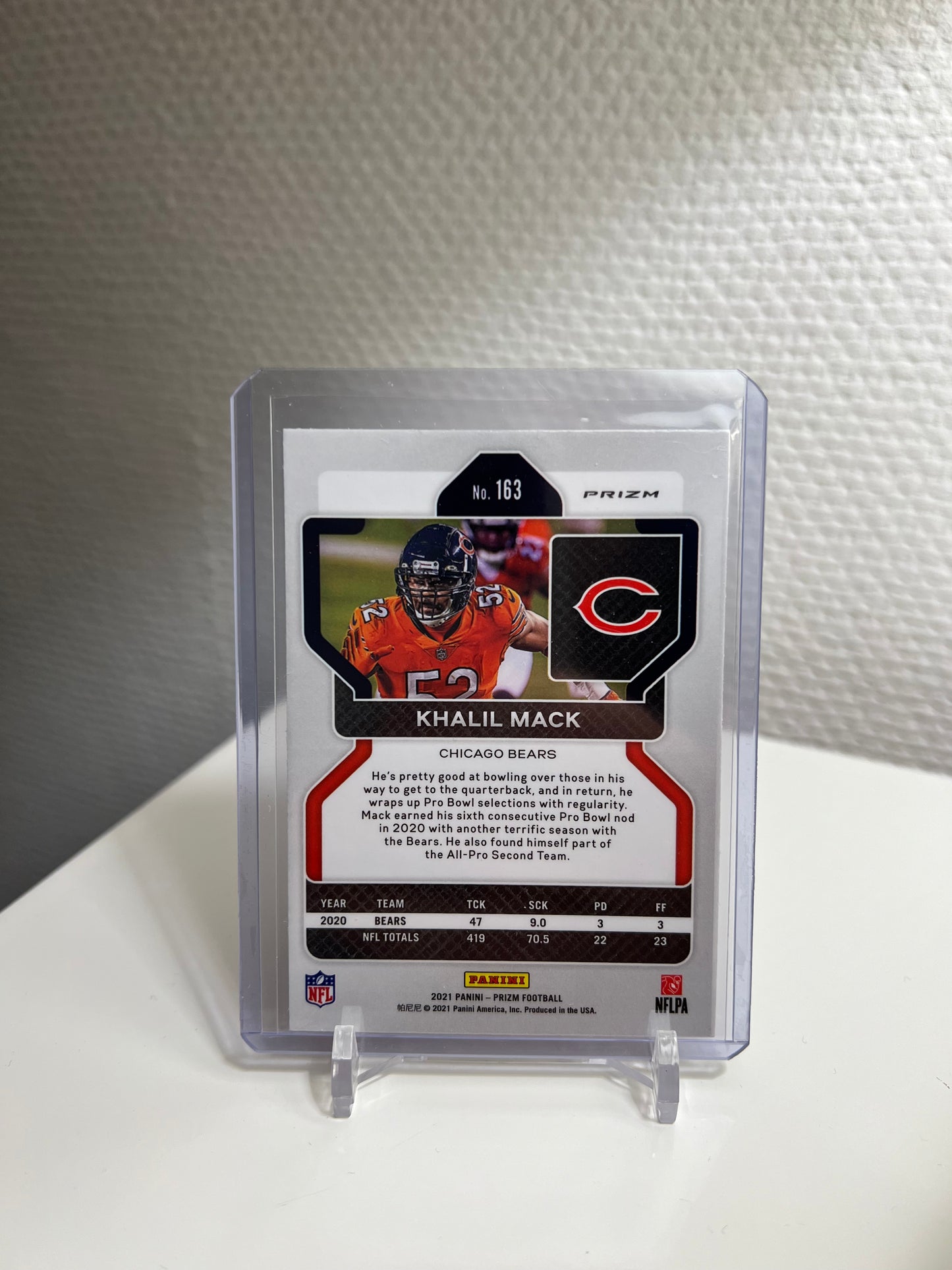Prizm 21 - Khalil Mack Orange Velocity - Chicago Bears