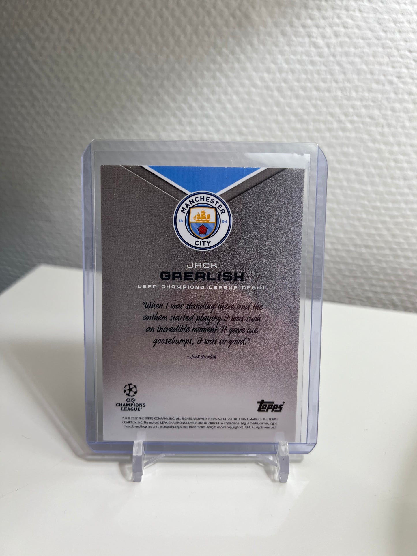 Topps Platinum Curated Set 22-23 - Uefa Champions League Debut - Manchester City